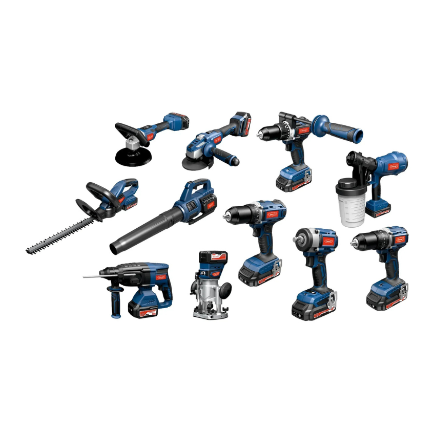 Cordless Power Tools In A Single Frame