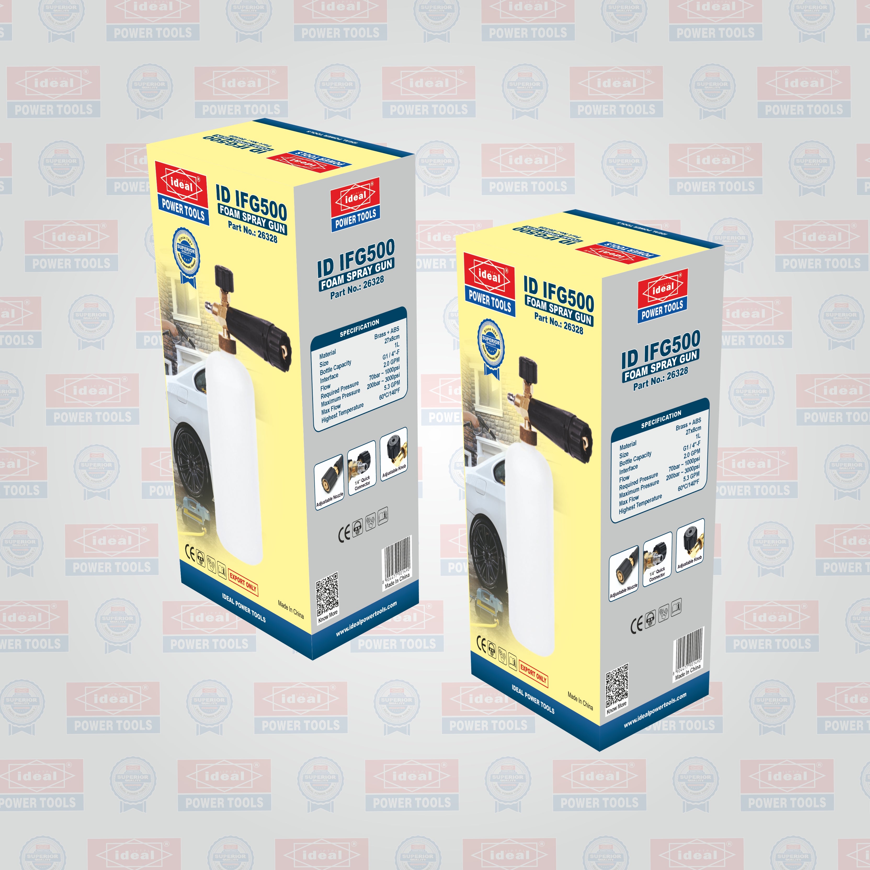 ID IFG500 IDEAL FOAM SPRAY GUN PRESSURE WASHER ACCESSORY