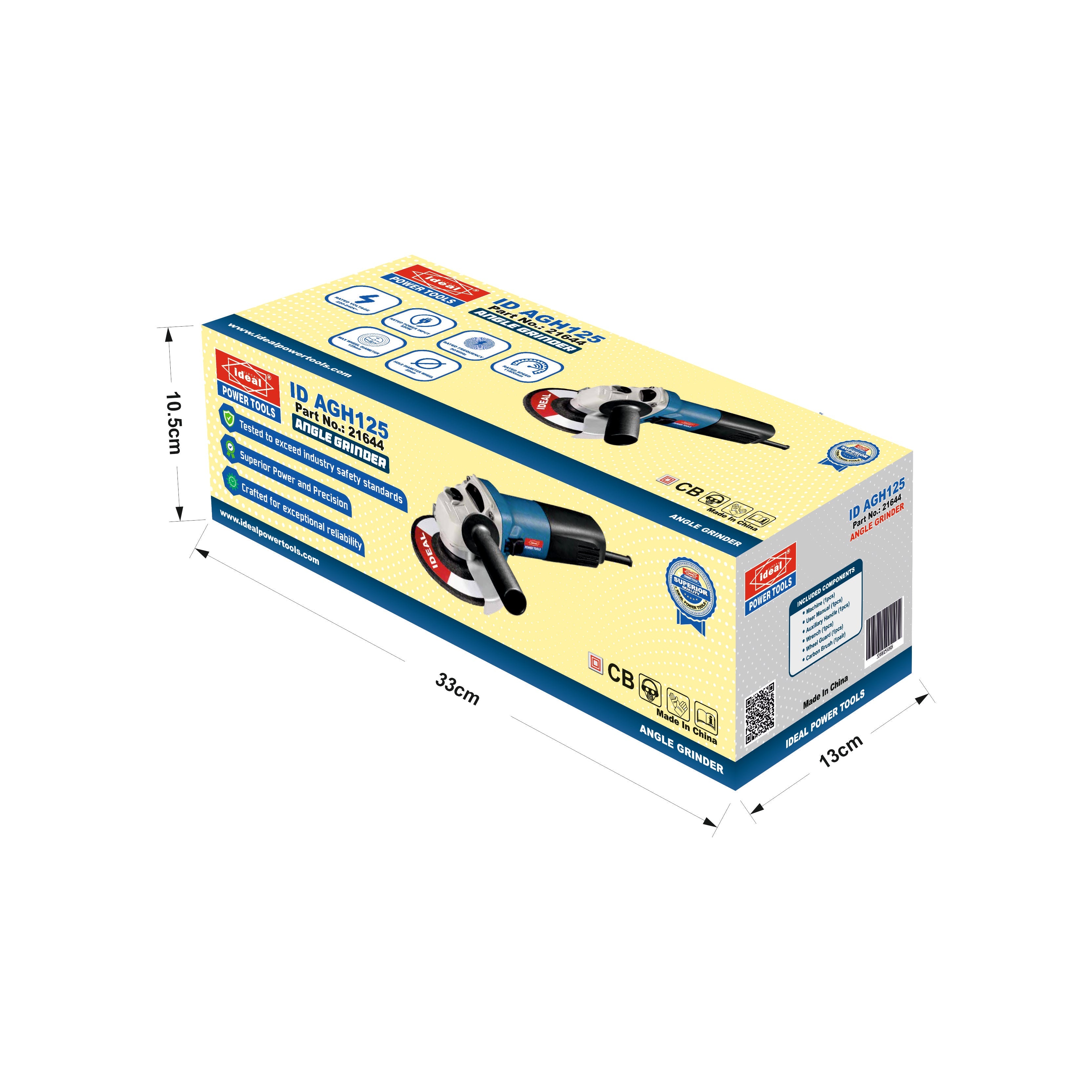 ID AGH125 ELECTRIC ANGLE GRINDER MACHINE