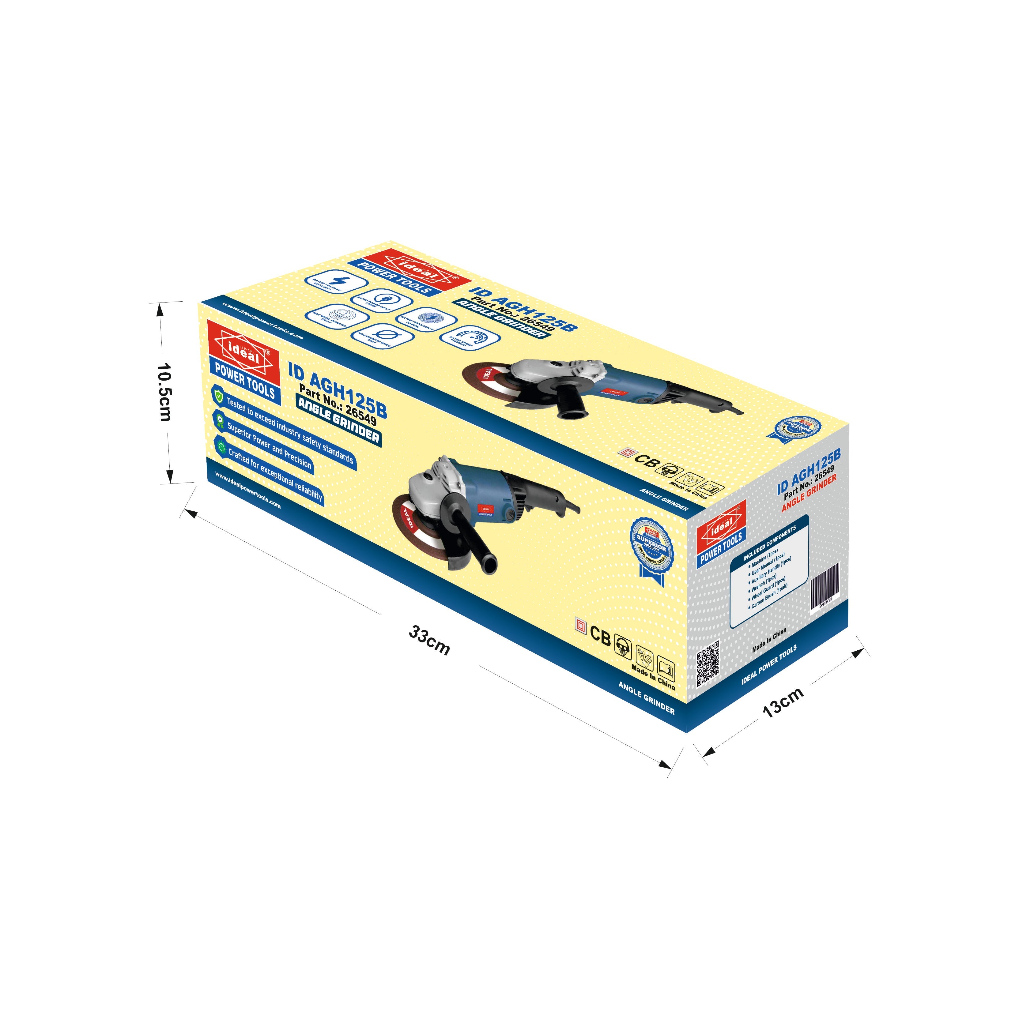 ID AGH125B ELECTRIC ANGLE GRINDER MACHINE