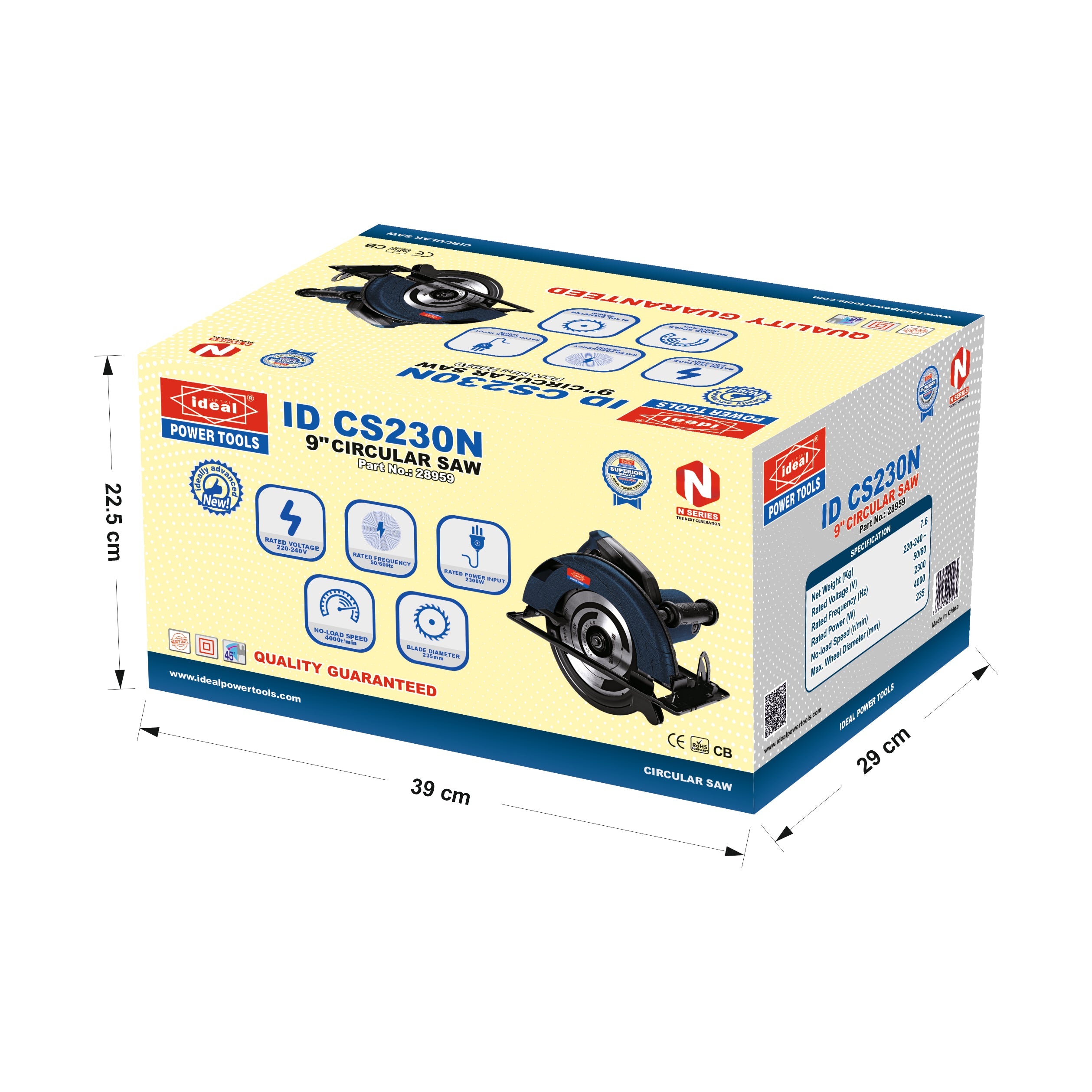 ID CS230N - 9" ELECTRIC CIRCULAR SAW MACHINE