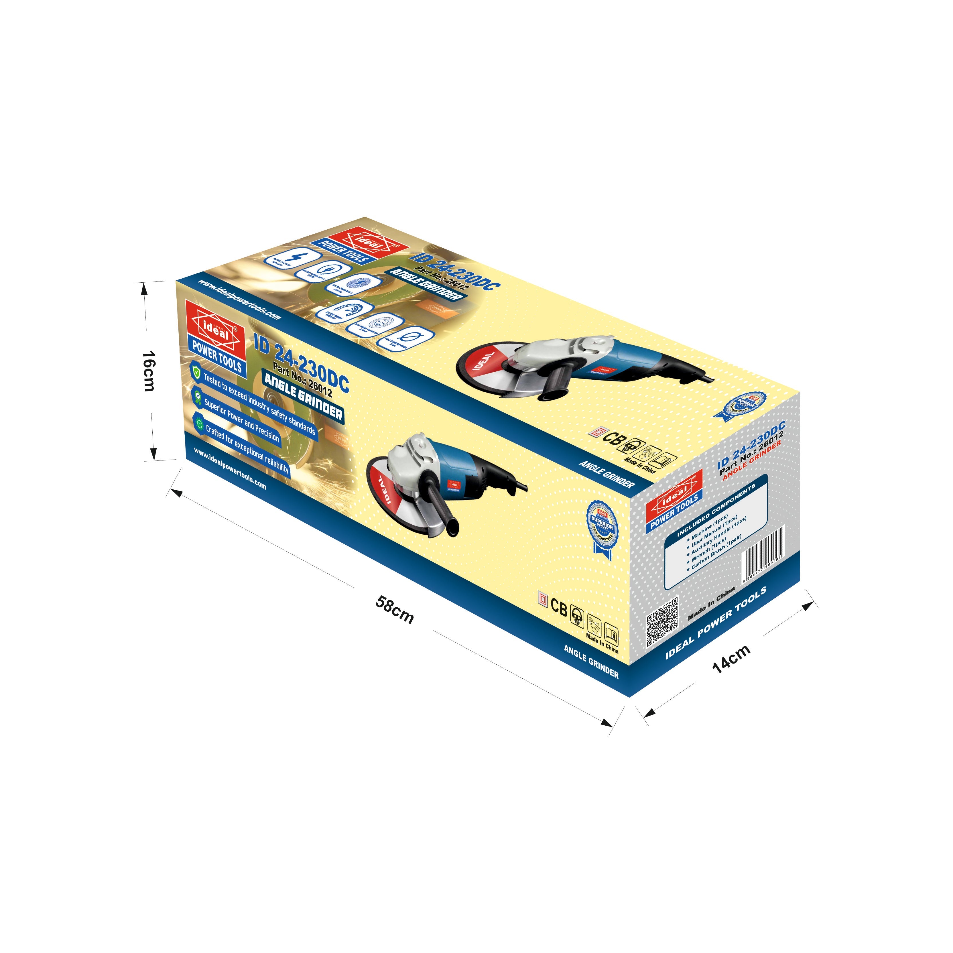 ID 24-230DC ELECTRIC ANGLE GRINDER MACHINE