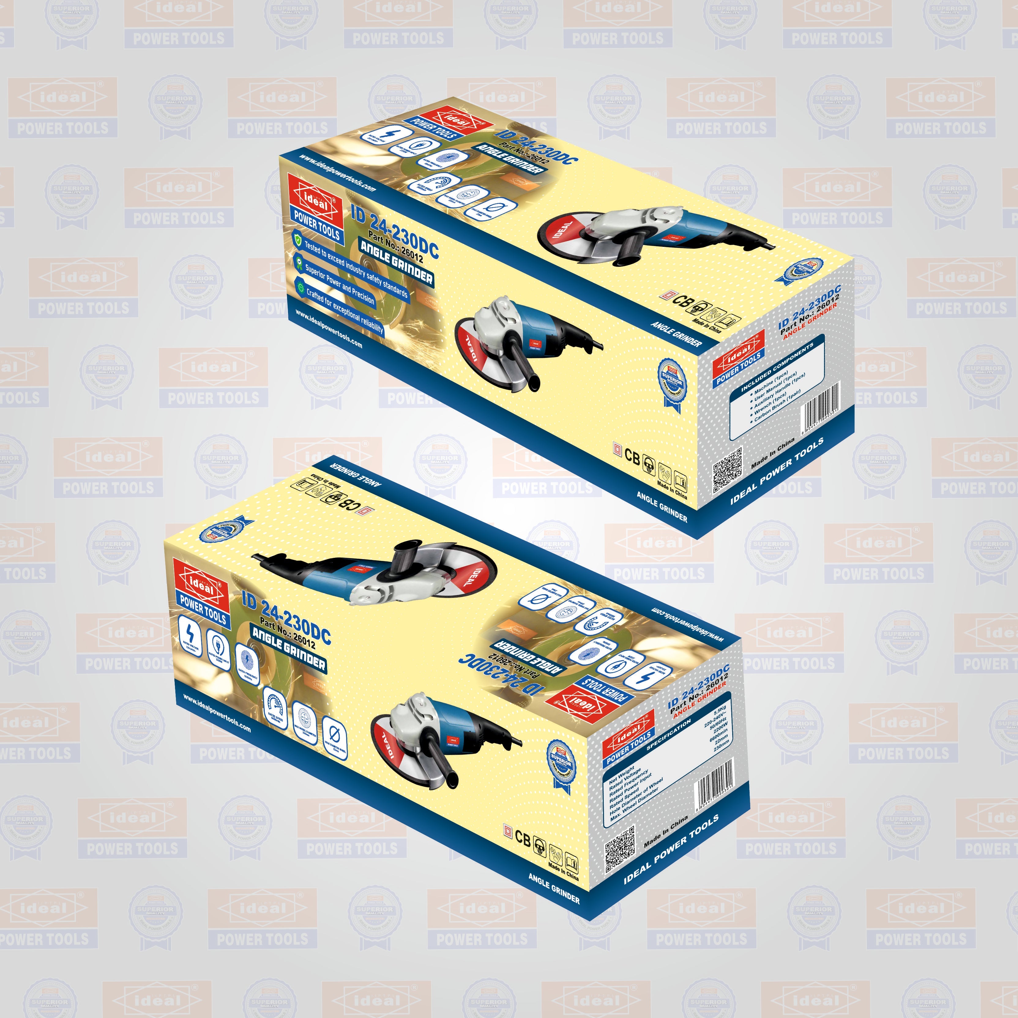 ID 24-230DC ELECTRIC ANGLE GRINDER MACHINE