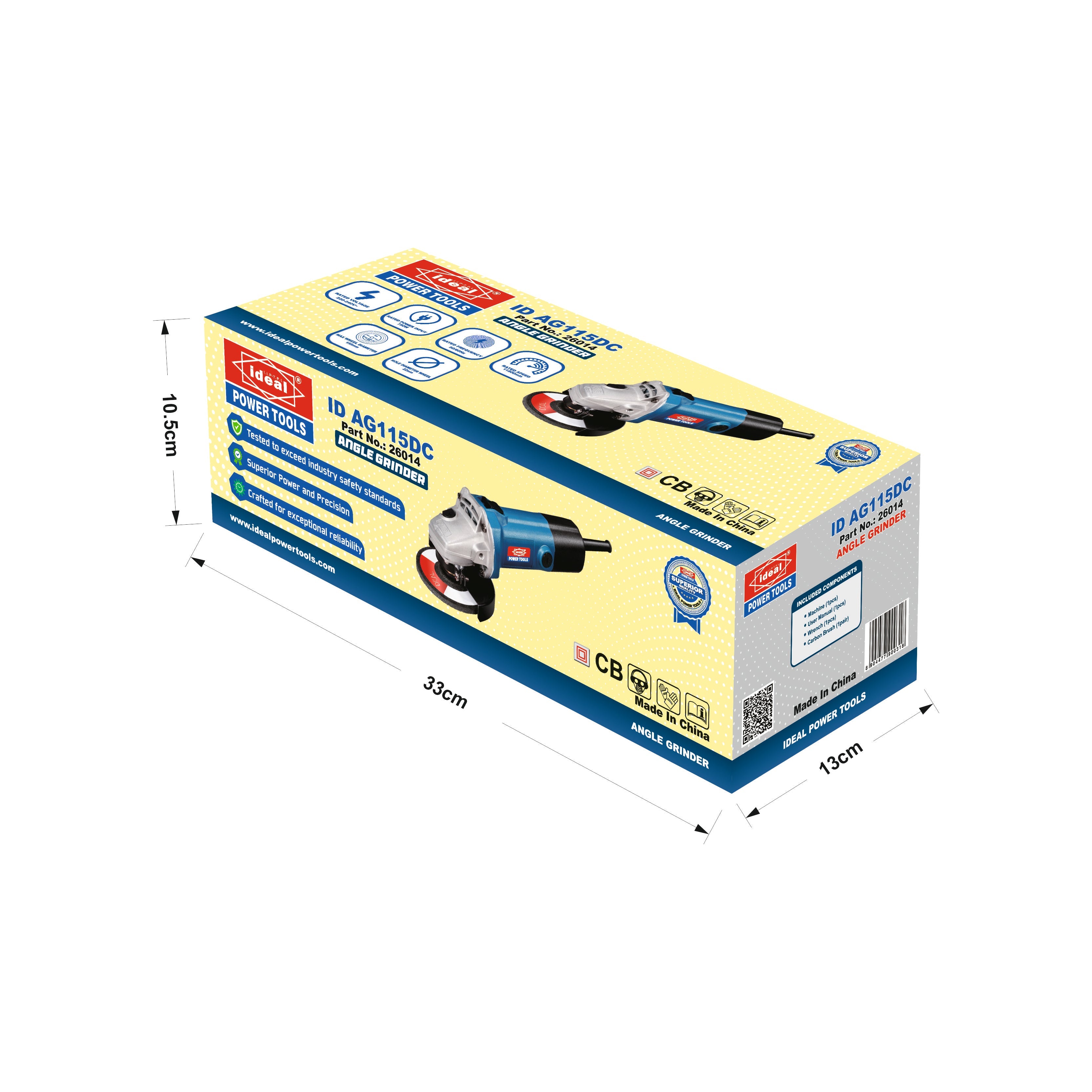 ID AG115DC ELECTRIC ANGLE GRINDER MACHINE