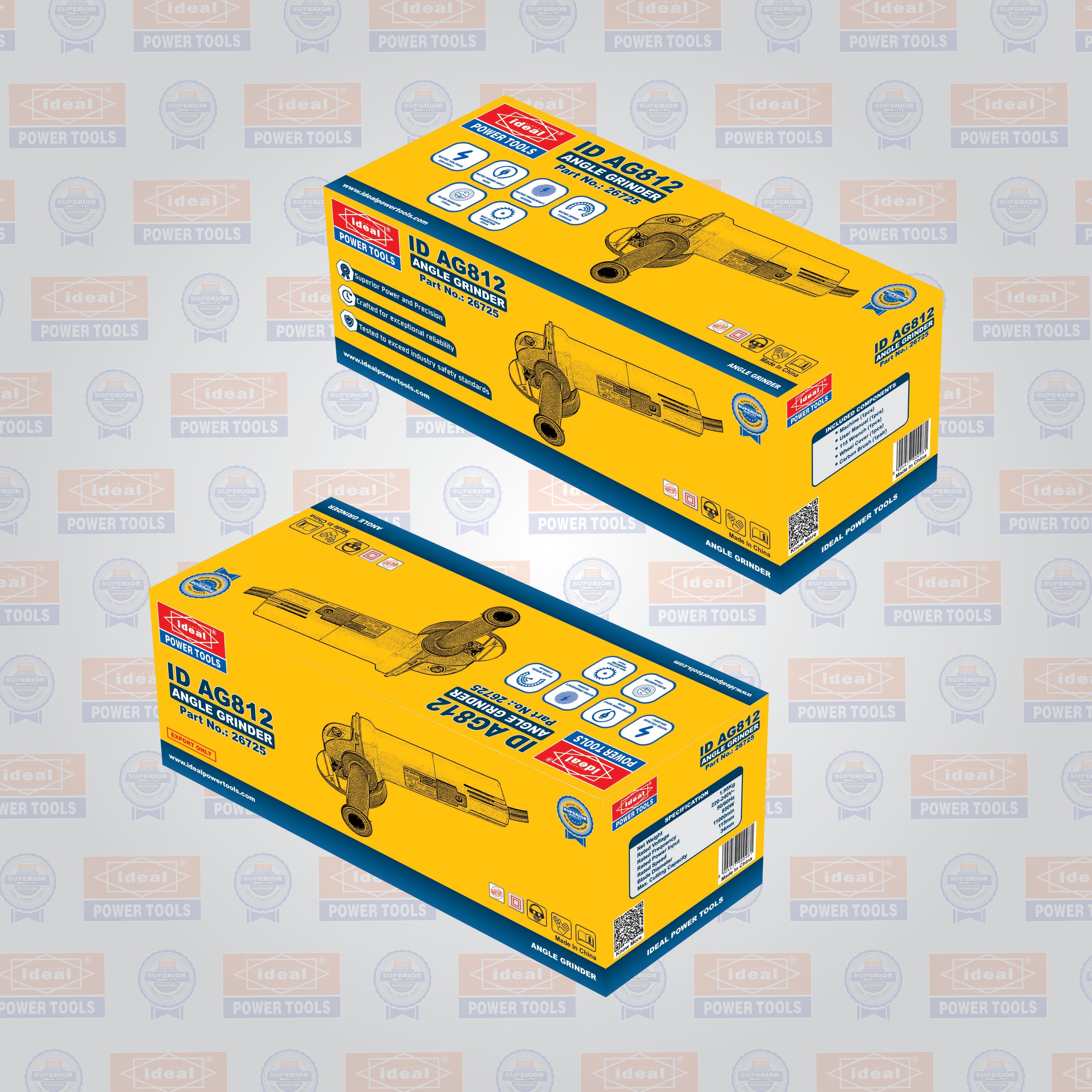 ID AG812 ELECTRIC ANGLE GRINDER MACHINE