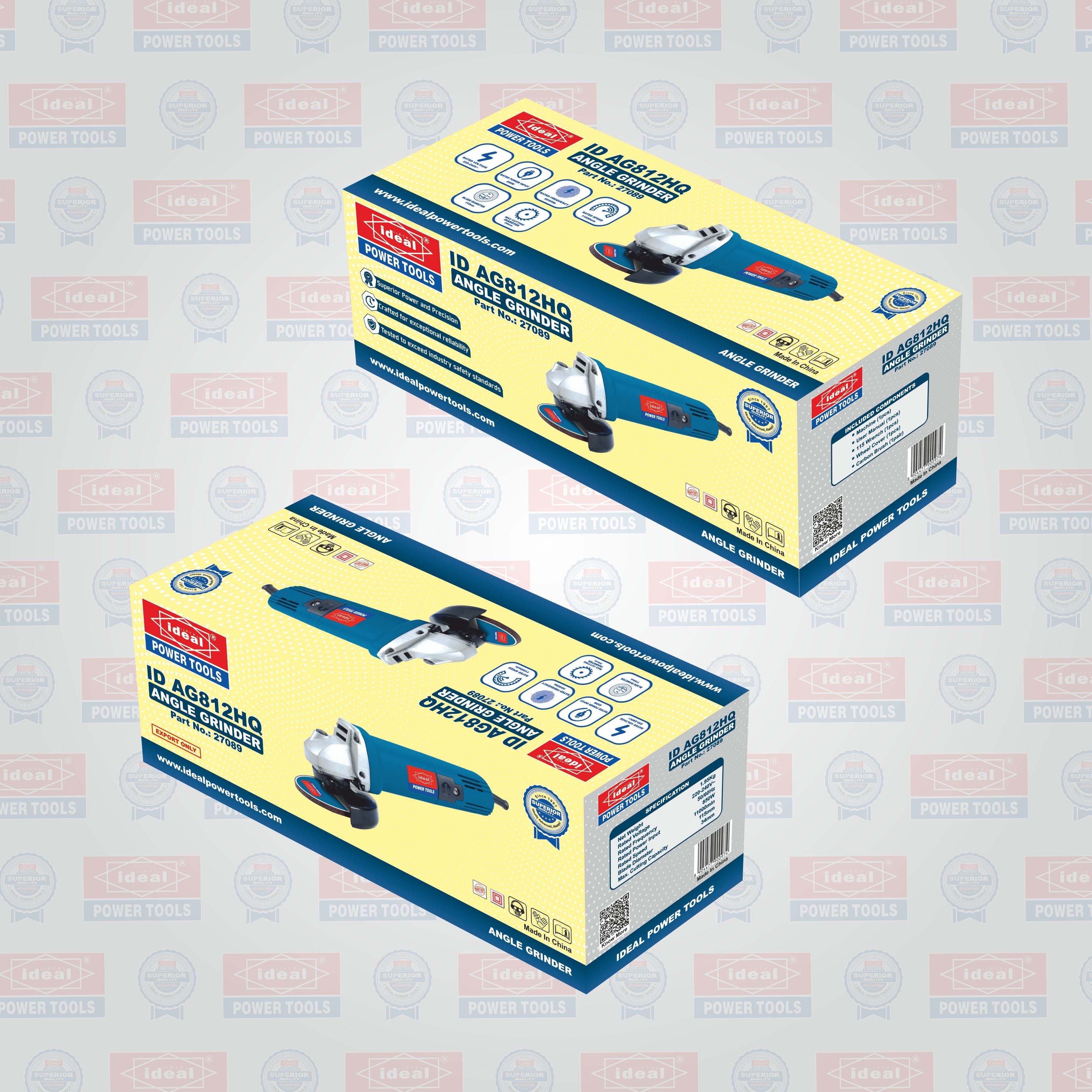 ID AG812HQ ELECTRIC ANGLE GRINDER MACHINE