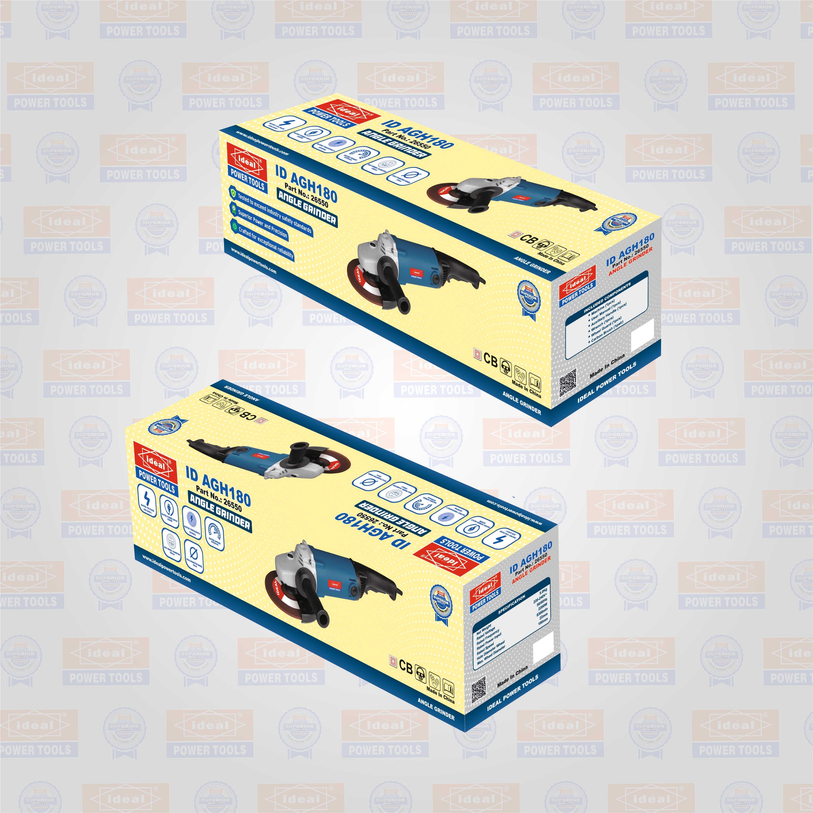 ID AGH180 ELECTRIC ANGLE GRINDER MACHINE