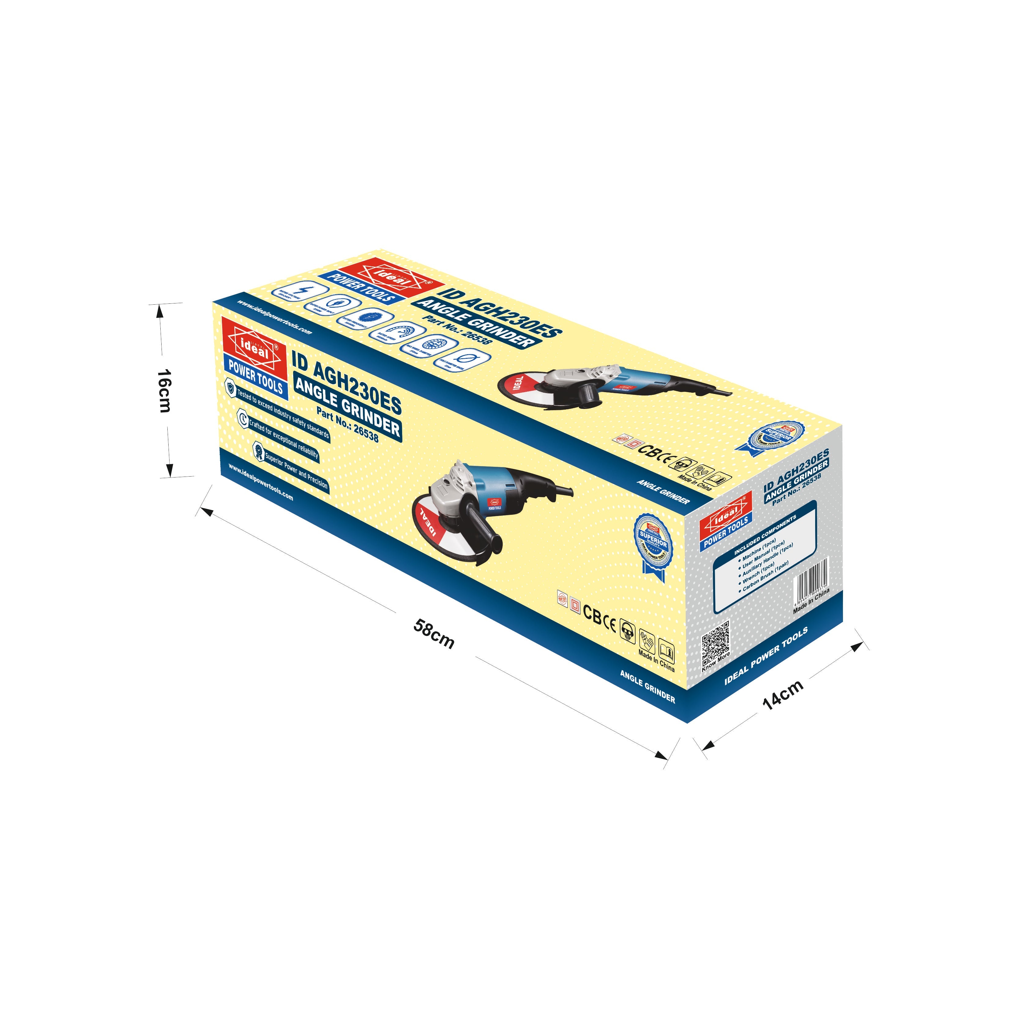 ID AGH230ES ELECTRIC ANGLE GRINDER MACHINE