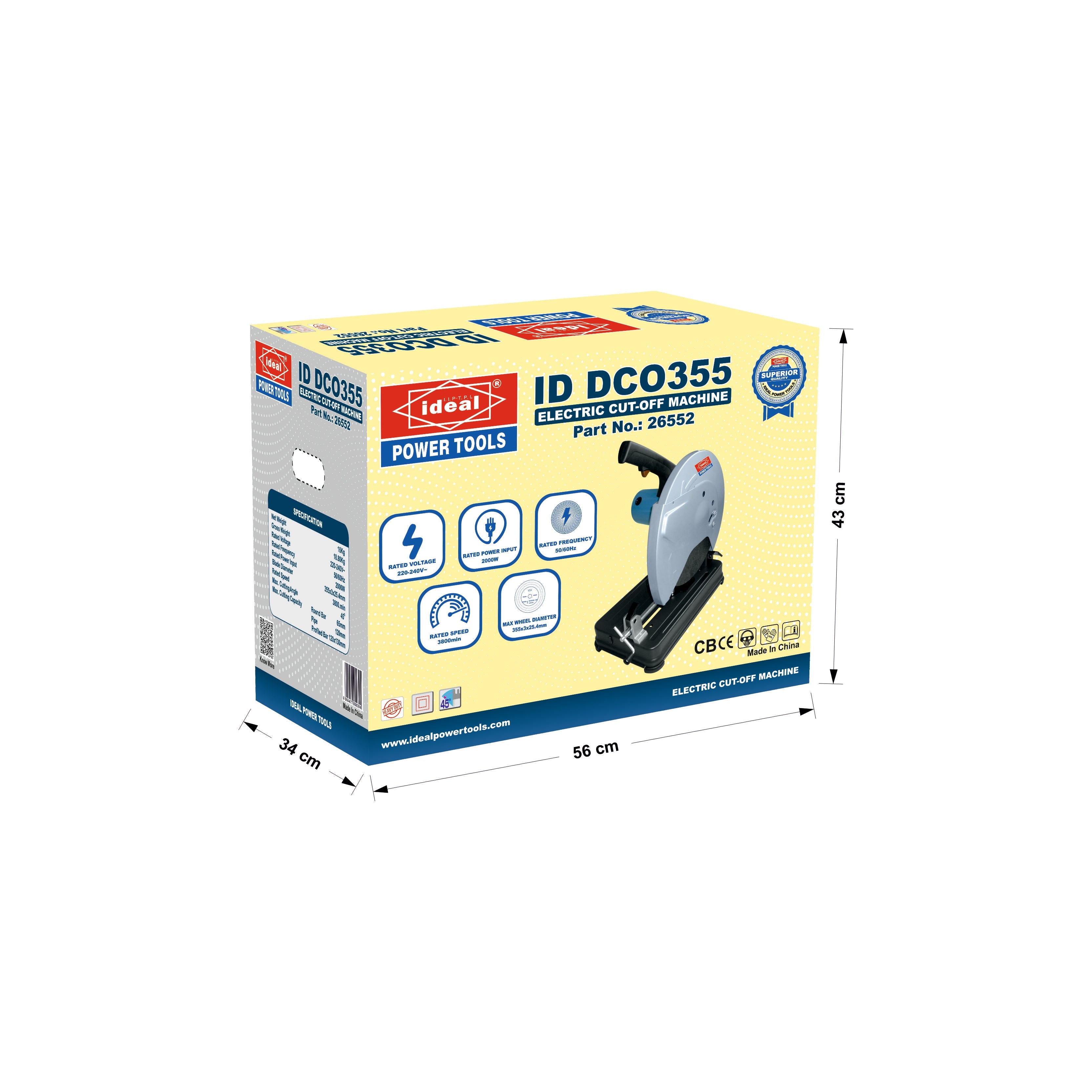 ID DCO355 ELECTRIC CUT-OFF SAW MACHINE