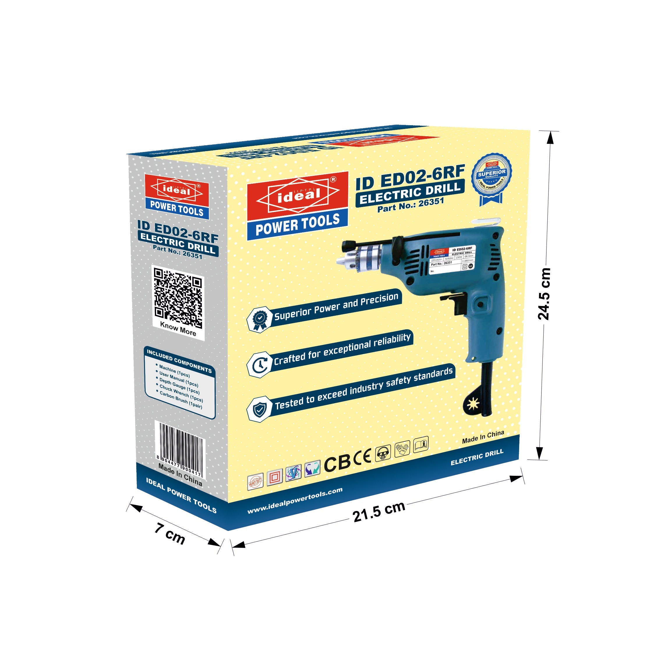 ID ED02-6RF ELECTRIC DRILL MACHINE