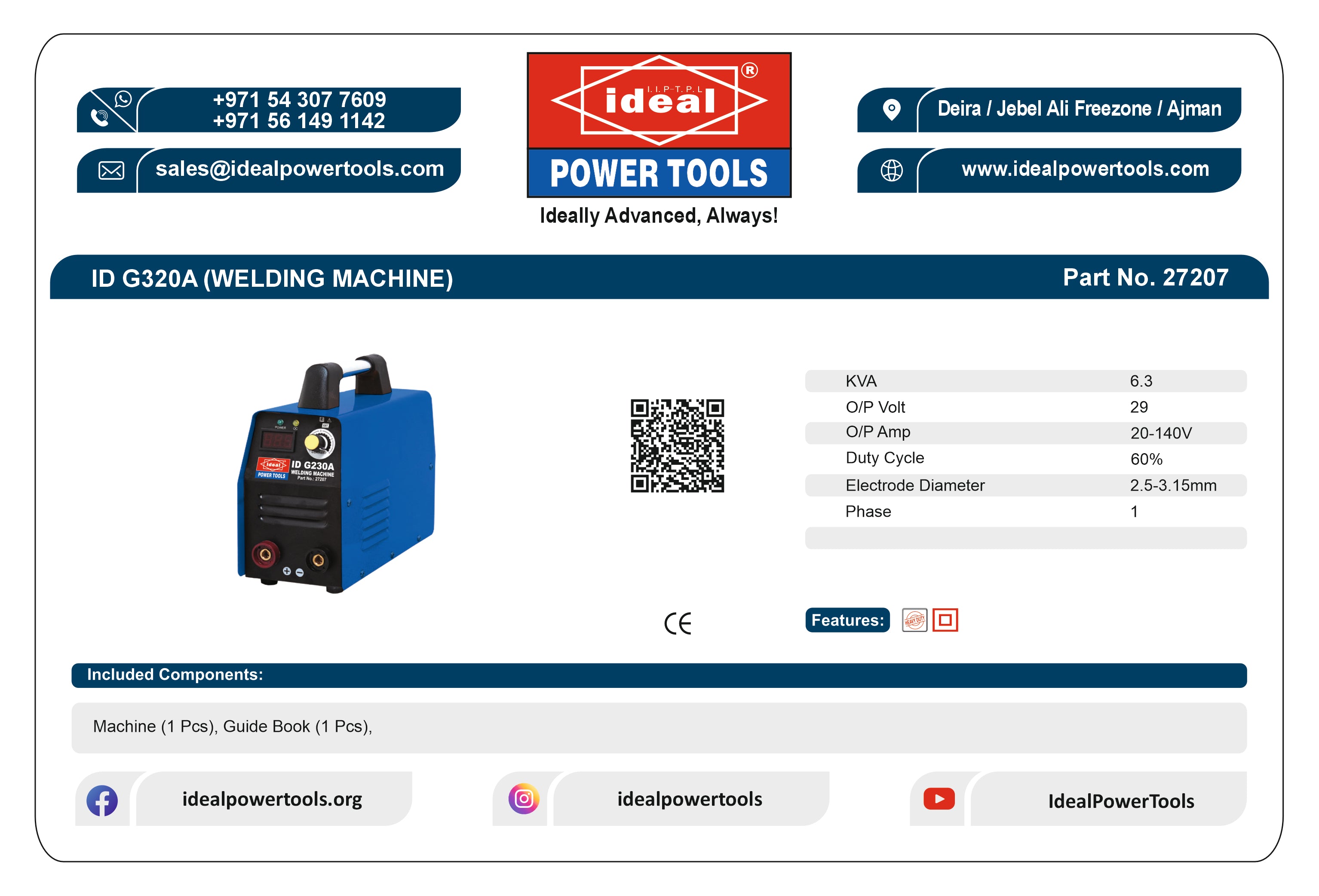 ID G230A ELECTRIC WELDING MACHINE