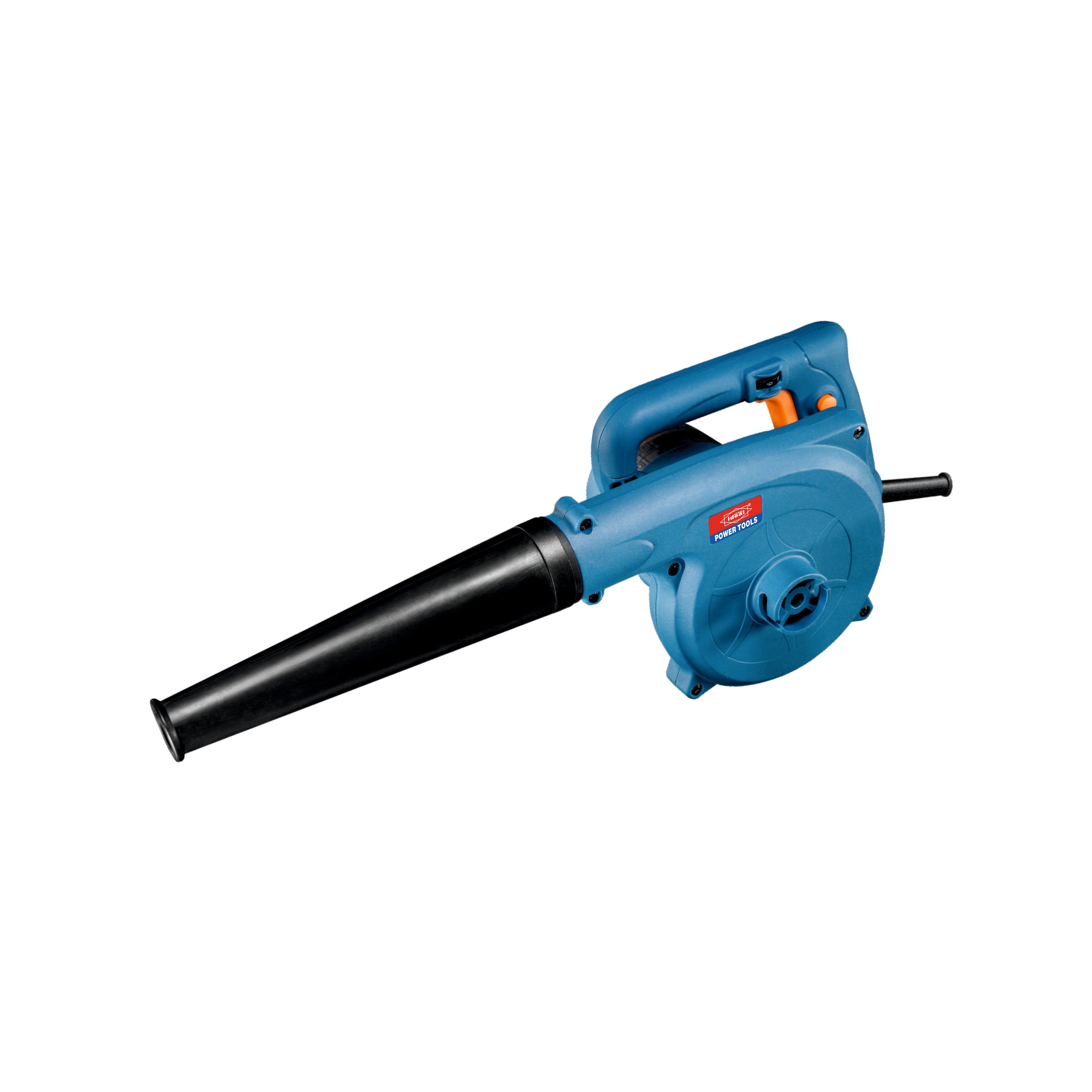 Blue air blower on a white background