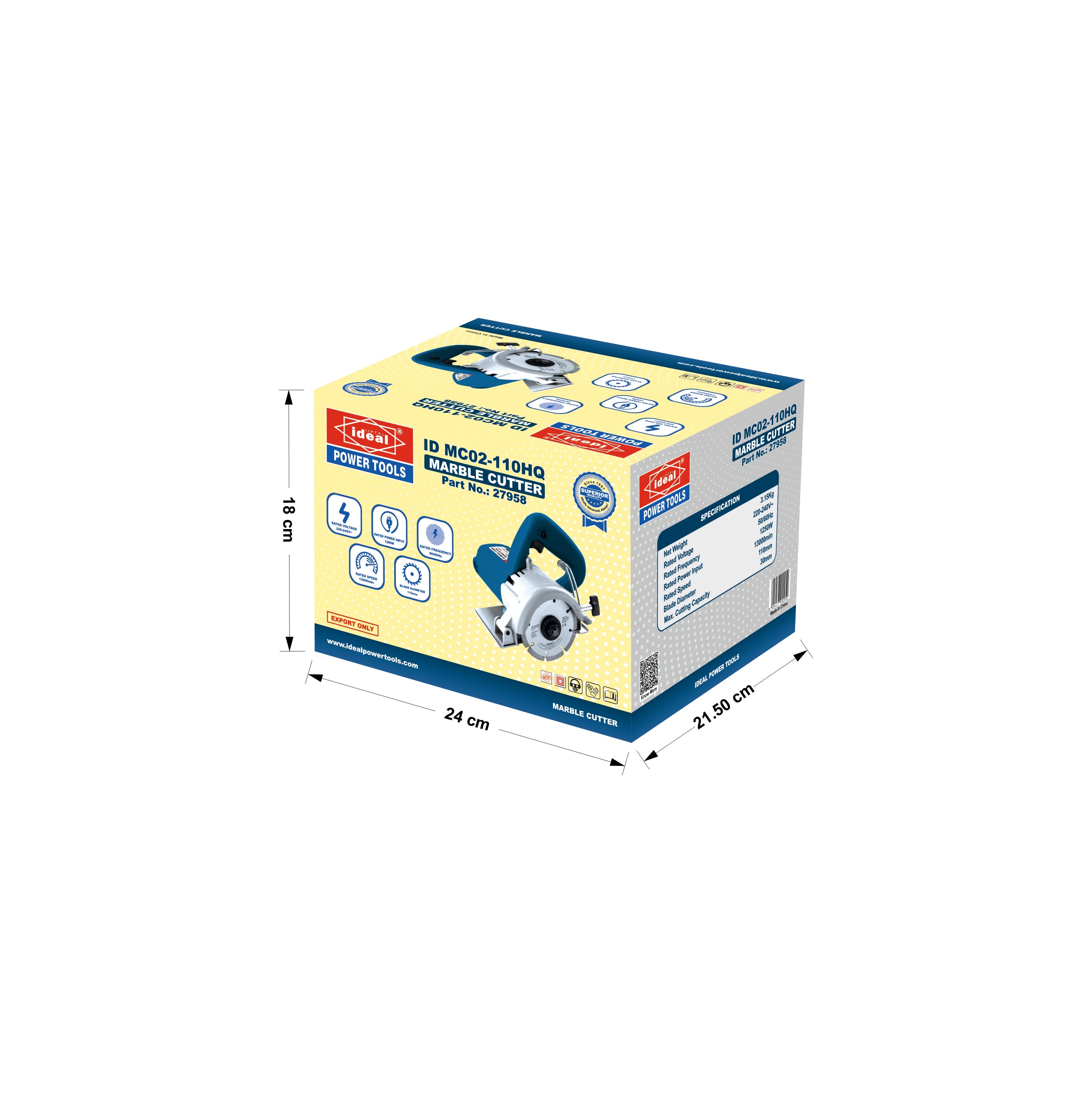ID MC02-110HQ ELECTRIC MARBLE CUTTER MACHINE