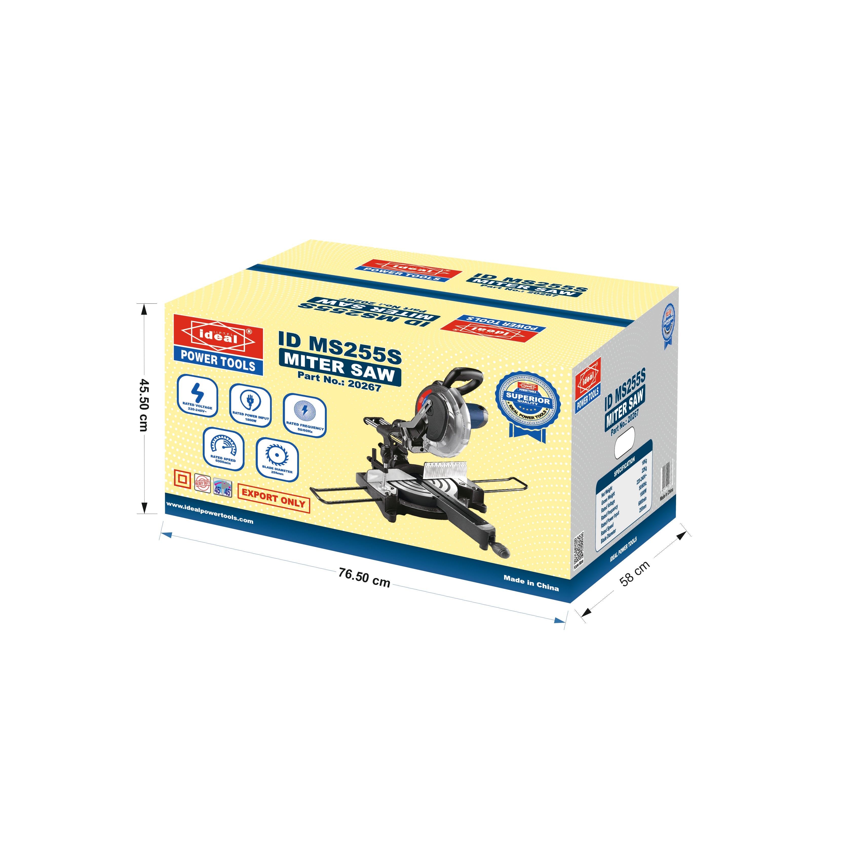 ID MS255S ELECTRIC MITRE SAW MACHINE