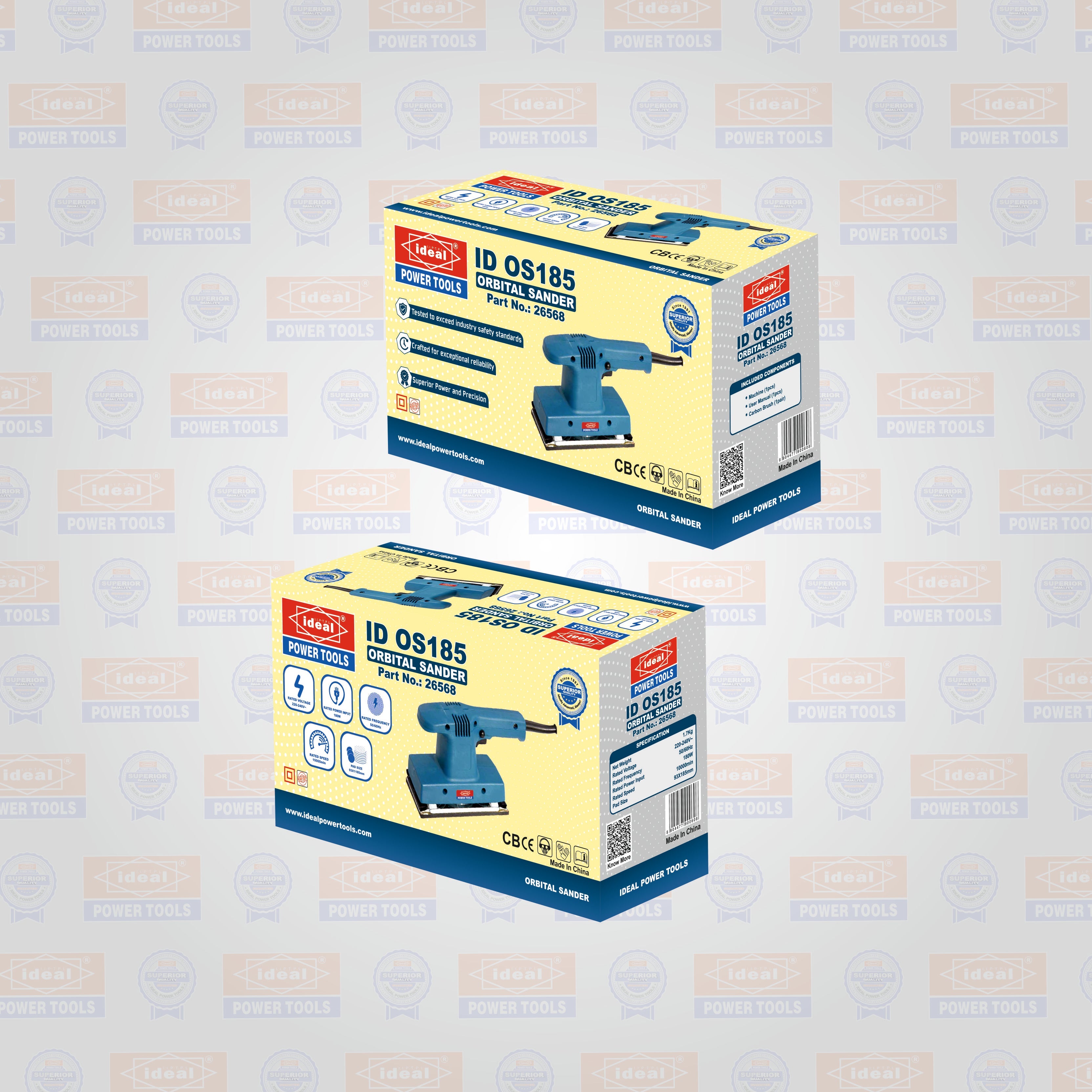 ID OS185 ELECTRIC ORBITAL SANDER MACHINE