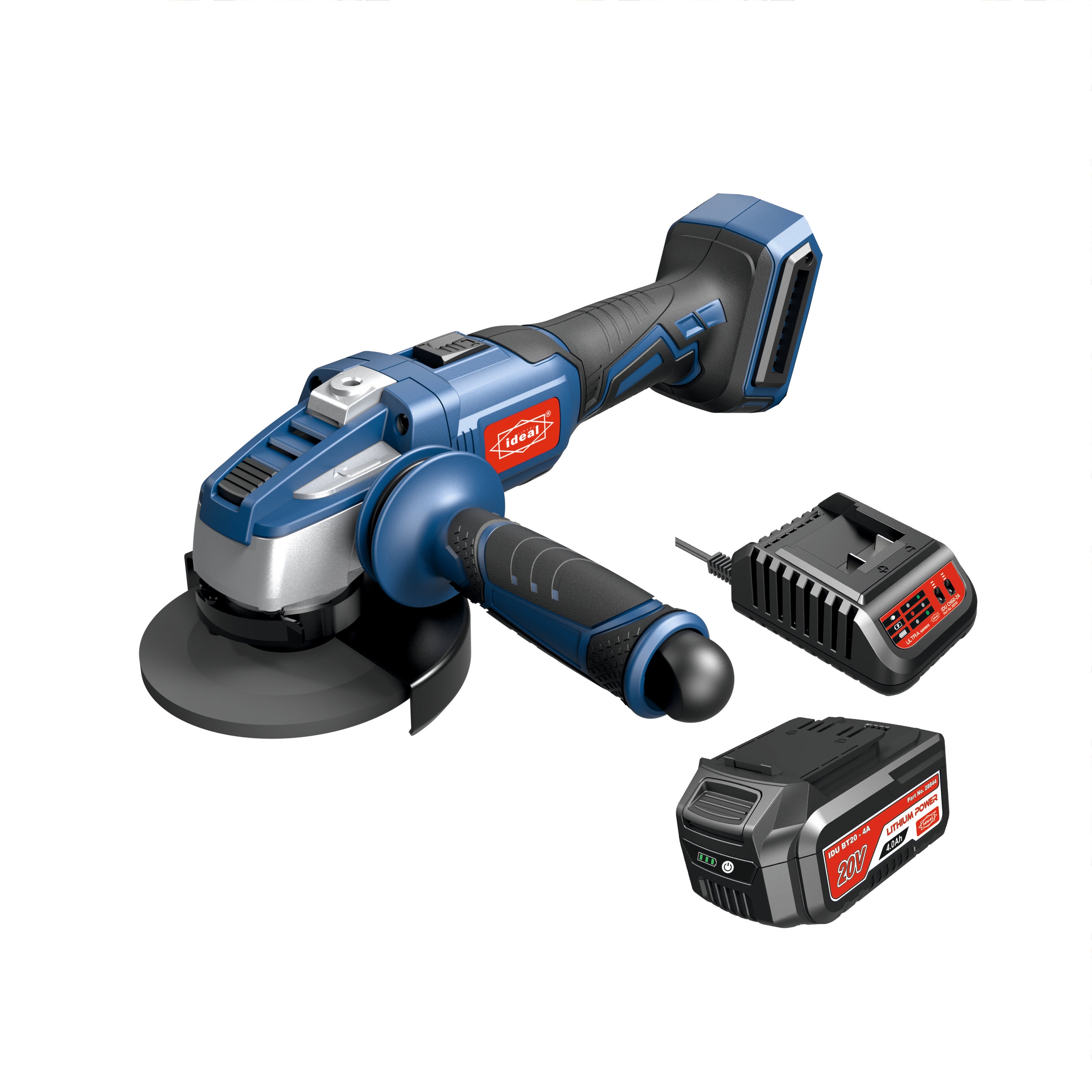 IDU AG-B125 BRUSHLESS CORDLESS ANGLE GRINDER MACHINE KIT