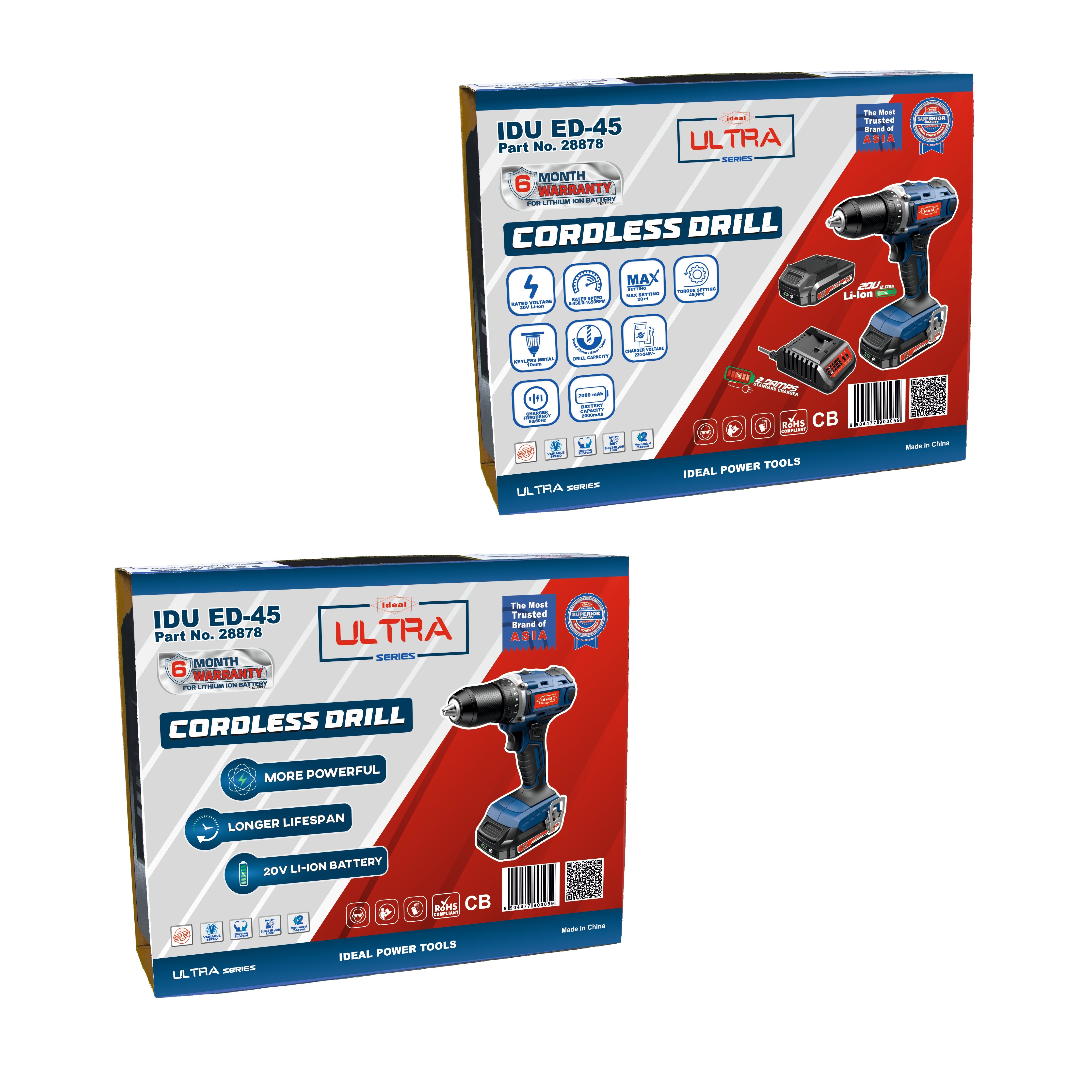 IDU ED-45 CORDLESS DRILL MACHINE KIT