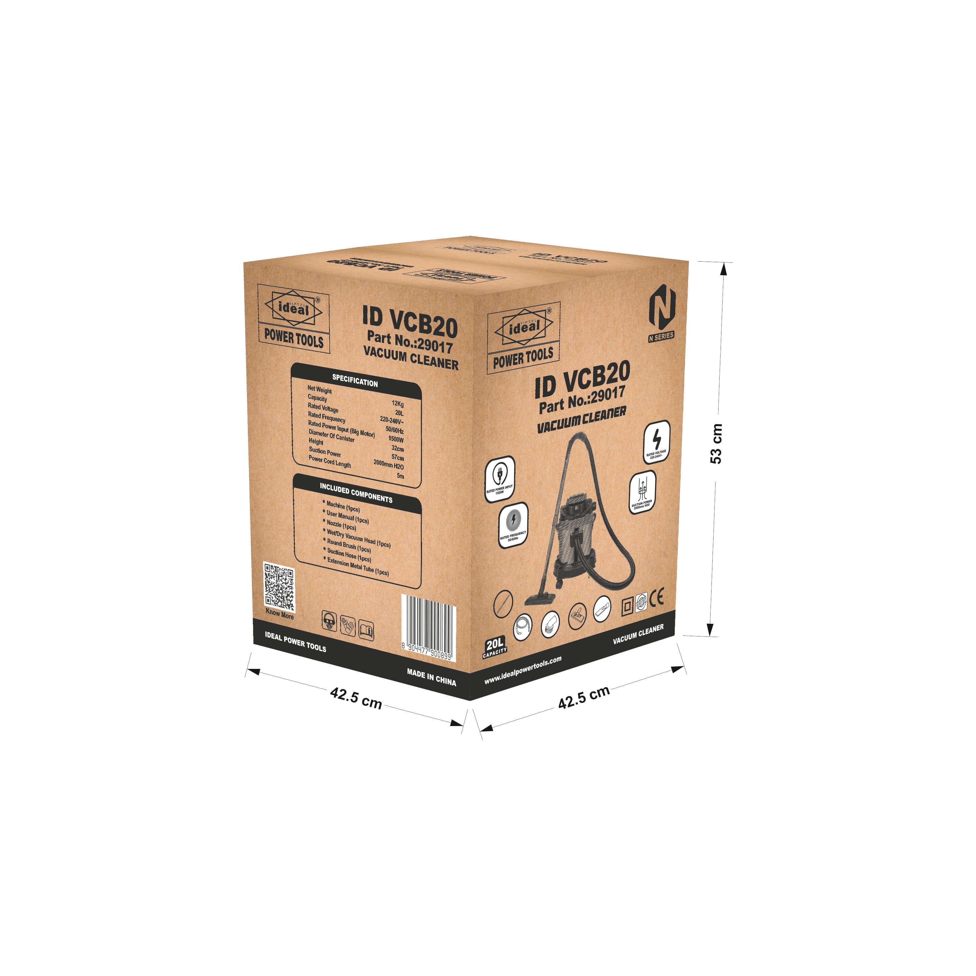 ID VCB20 ELECTRIC CONVERTABLE BLOWER VACUUM MACHINE