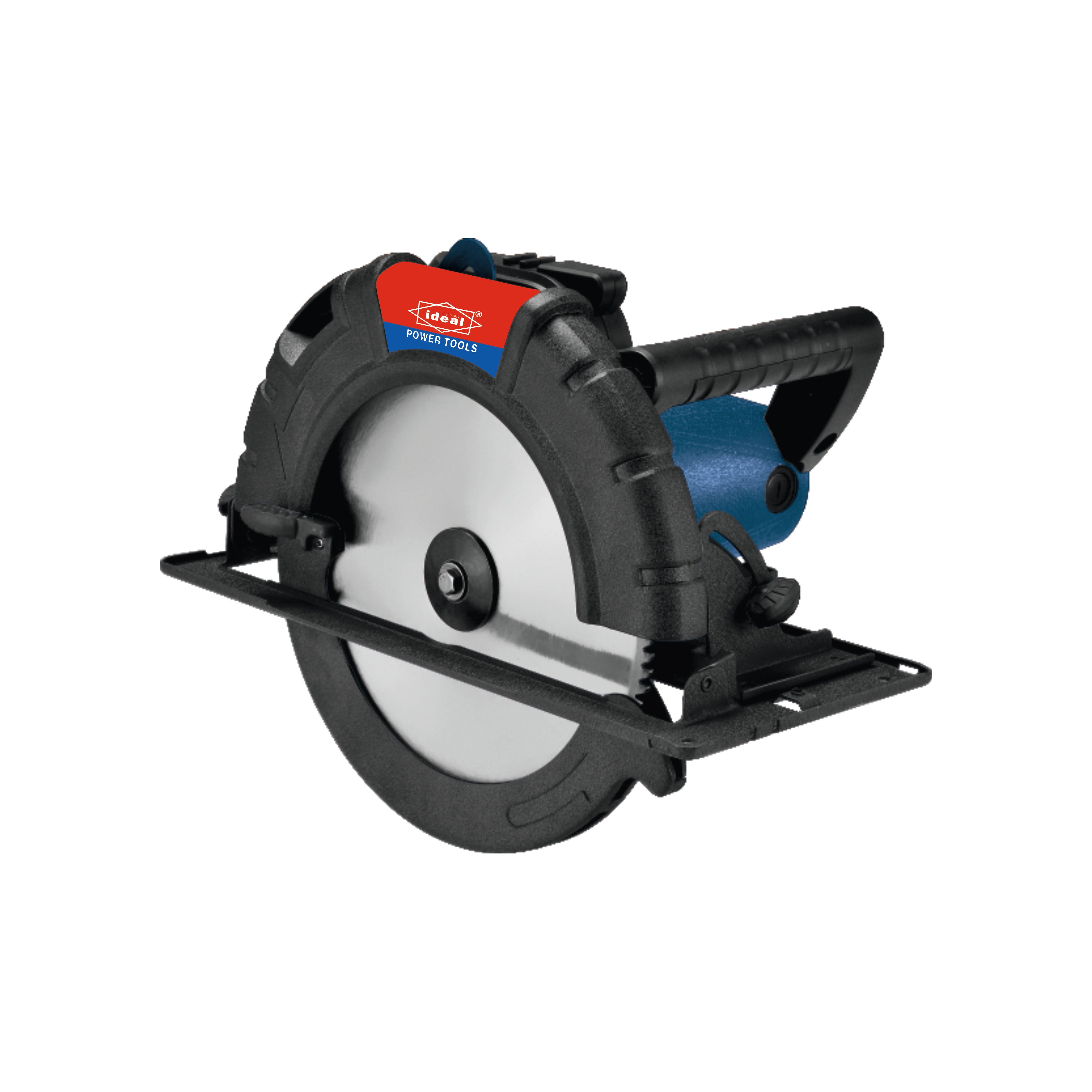A black and blue colored Circular Saw Machine with 'Ideal' logo on it