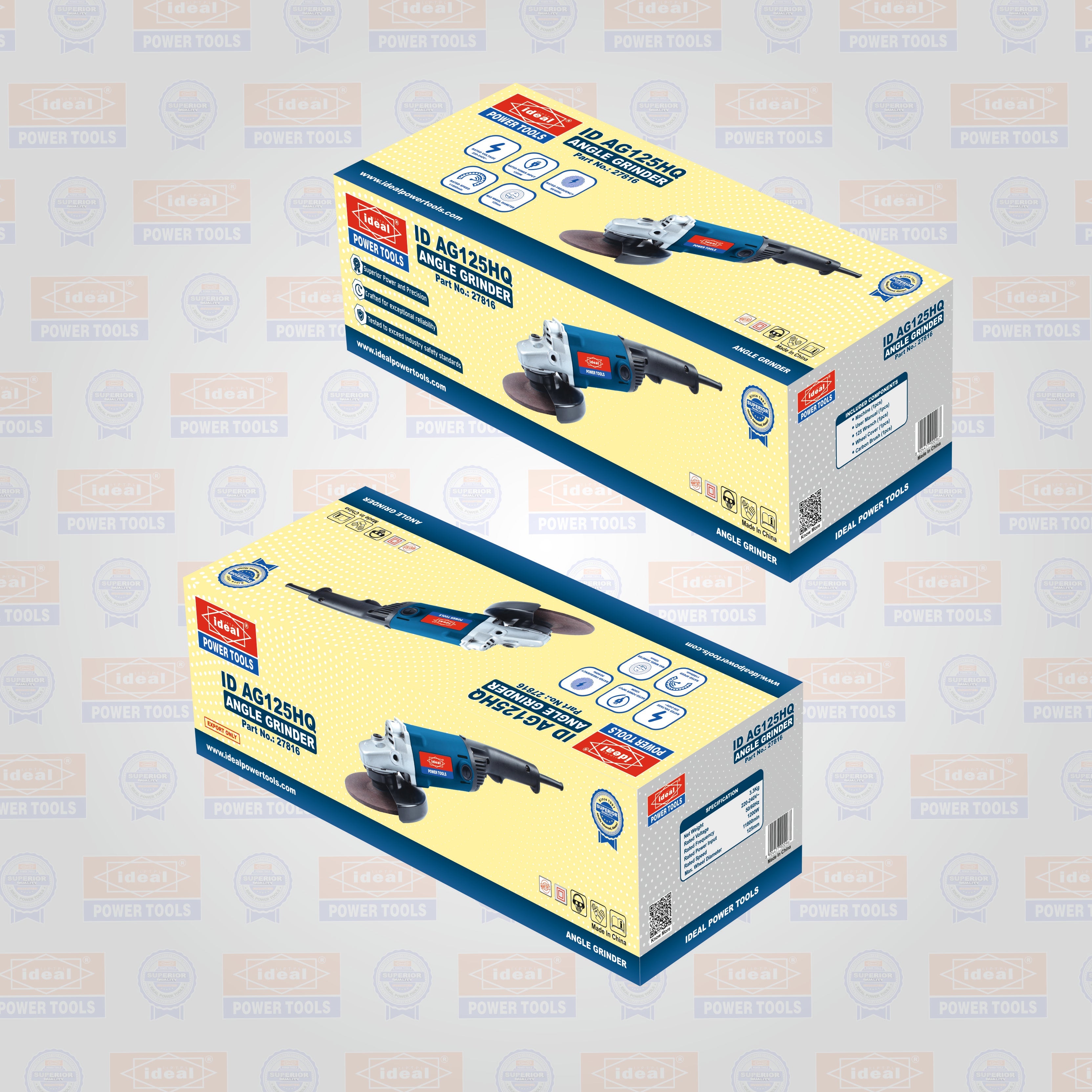 ID AG125HQ ELECTRIC ANGLE GRINDER MACHINE