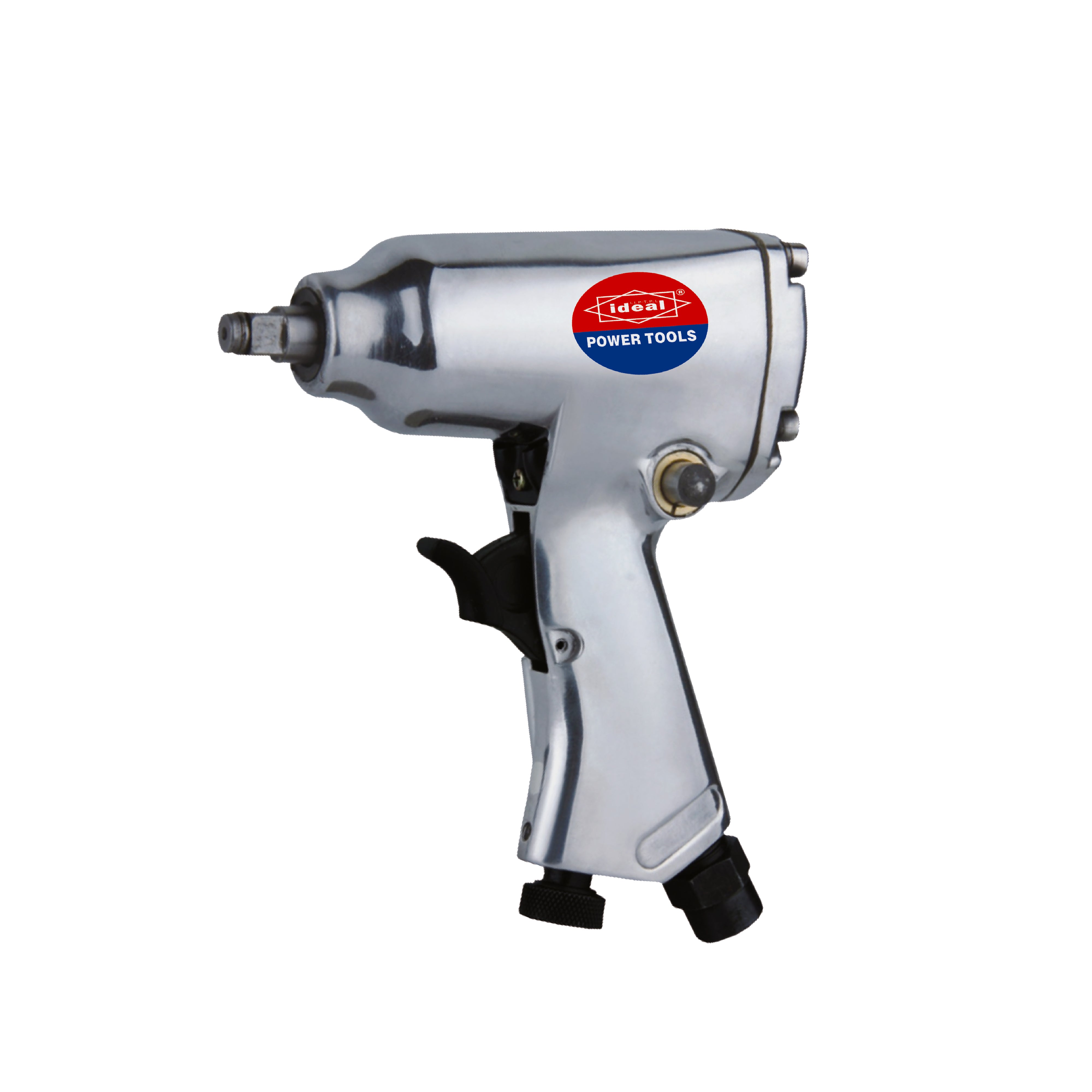 Silver impact wrench ID AW110 with a visible brand logo on a white background
