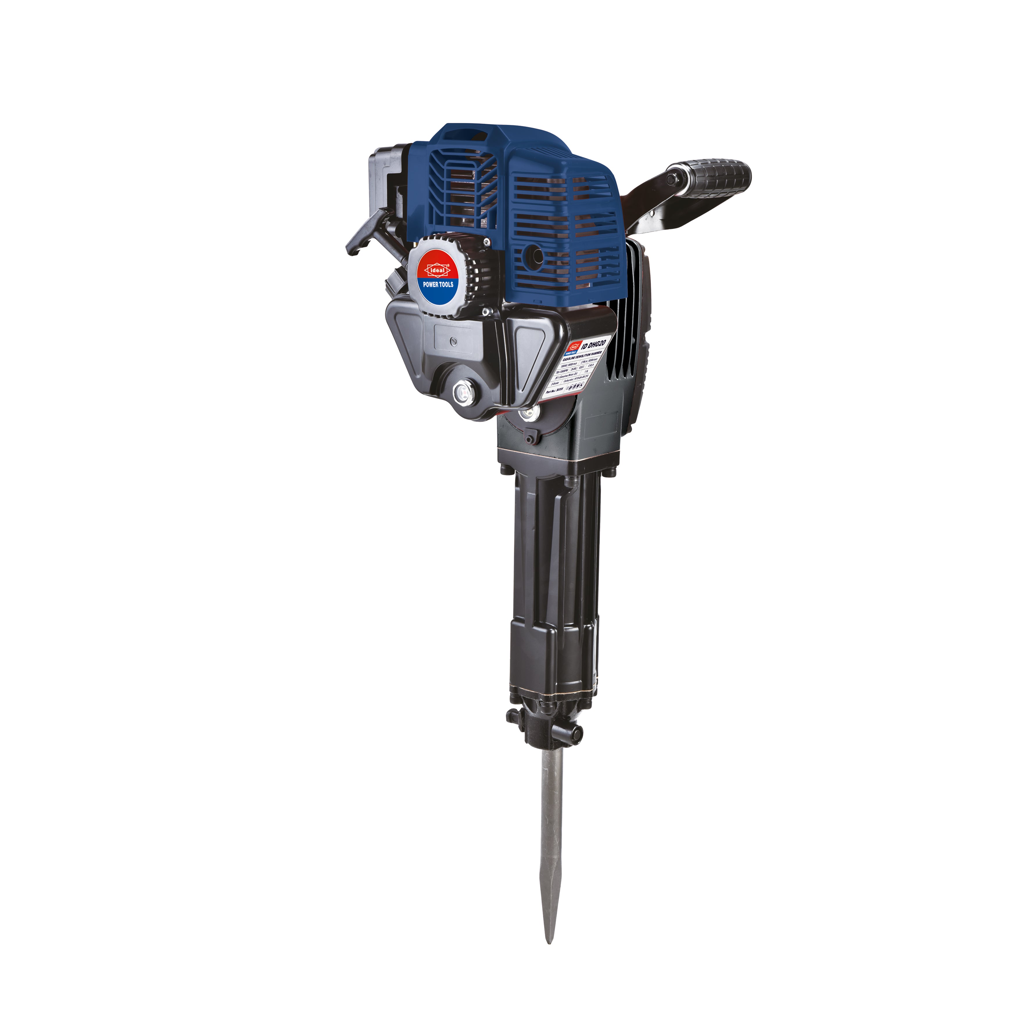Demolition hammer with a visible brand logo on a white background