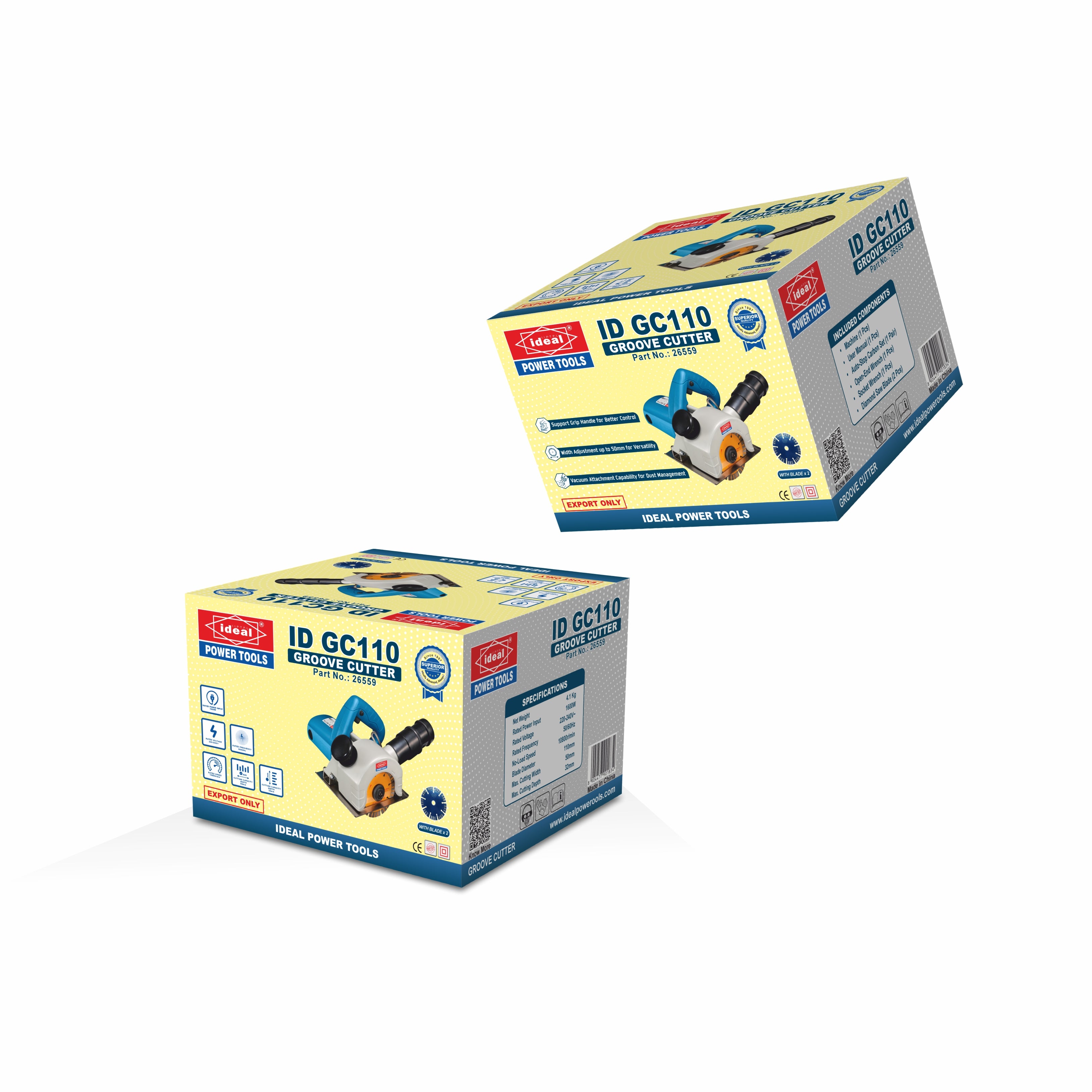 ID GC110 ELECTRIC GROOVE CUTTERS AND WALL CHASER MACHINE