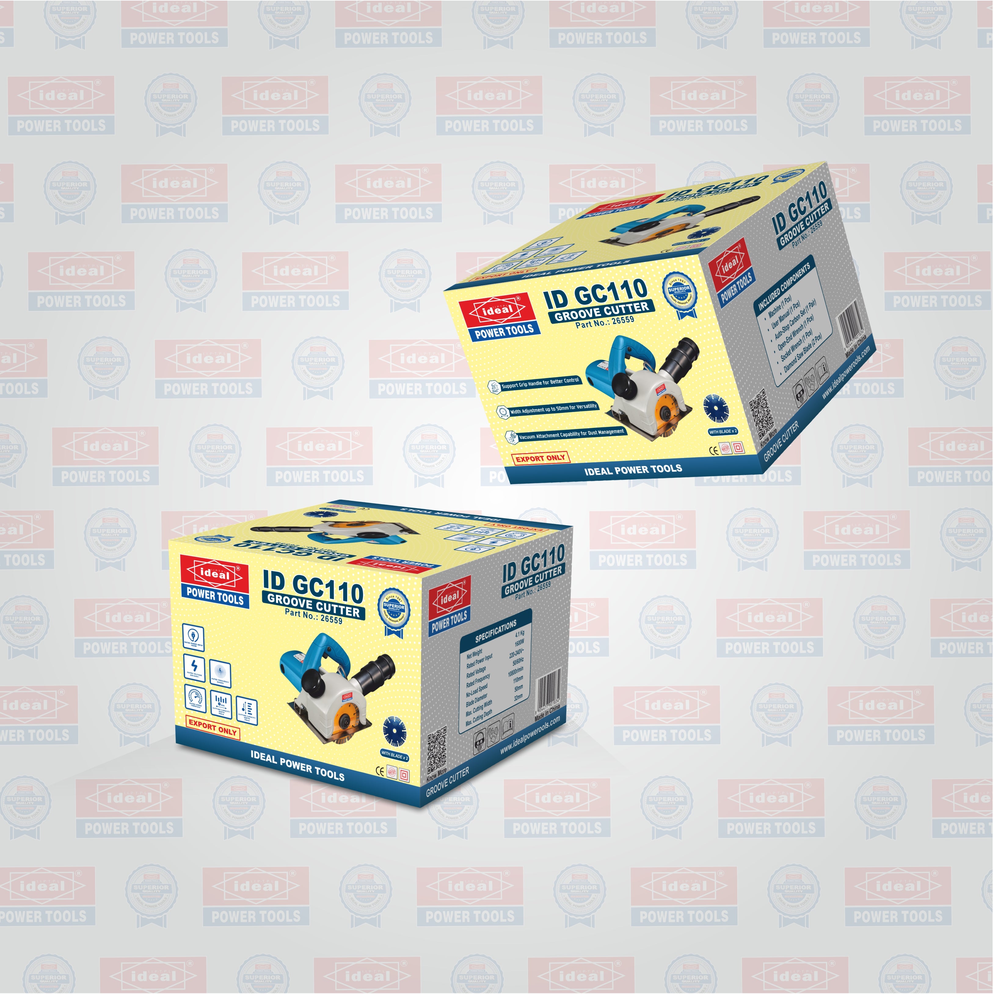 ID GC110 ELECTRIC GROOVE CUTTERS AND WALL CHASER MACHINE