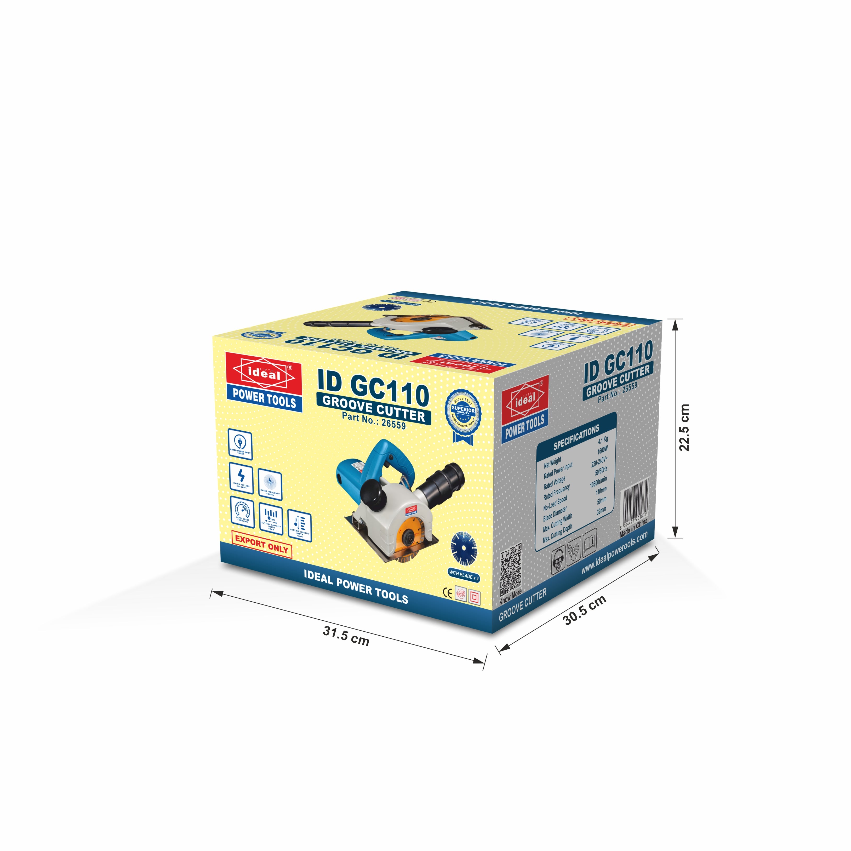 ID GC110 ELECTRIC GROOVE CUTTERS AND WALL CHASER MACHINE