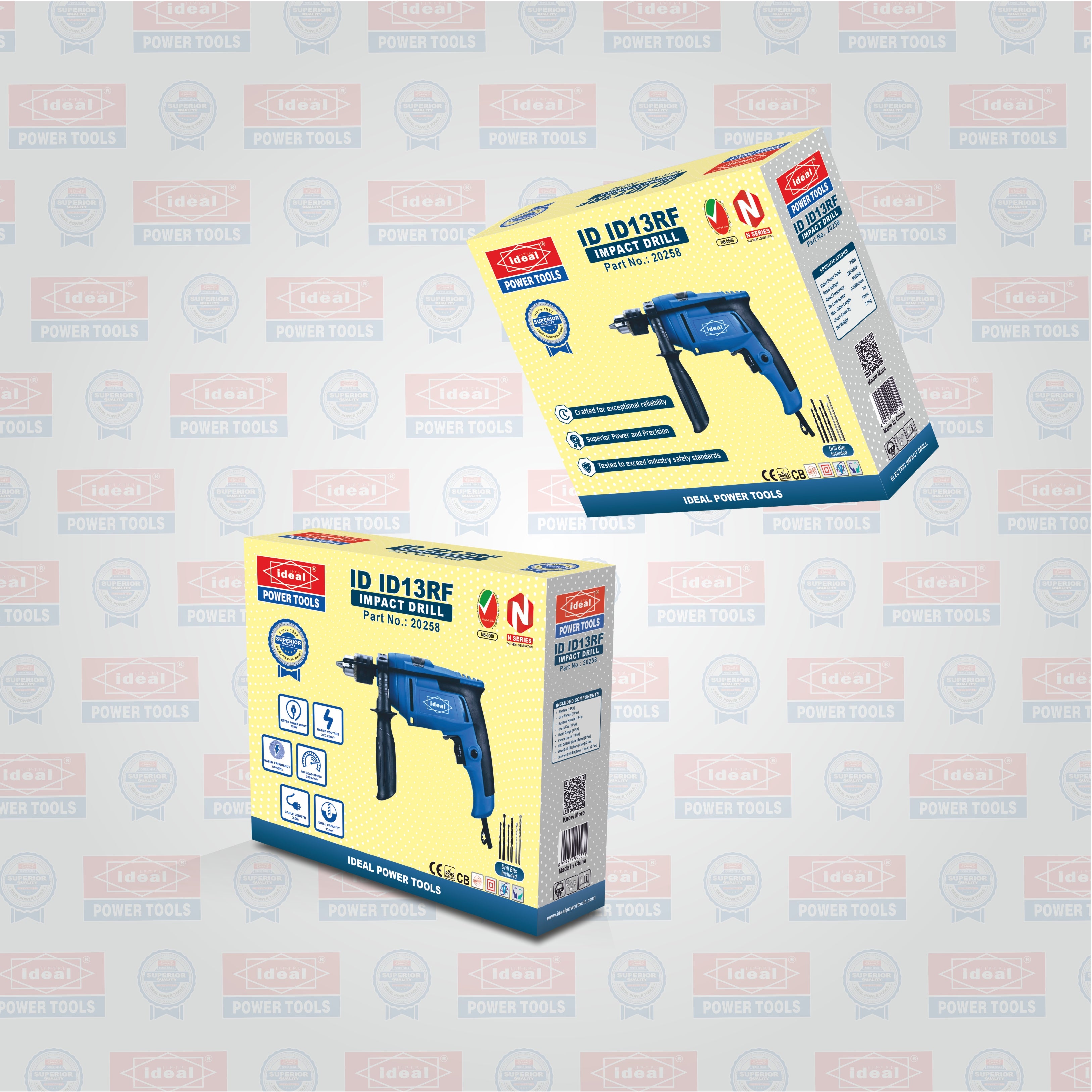 ID ID13RF - 13MM ELECTRIC IMPACT DRILL MACHINE