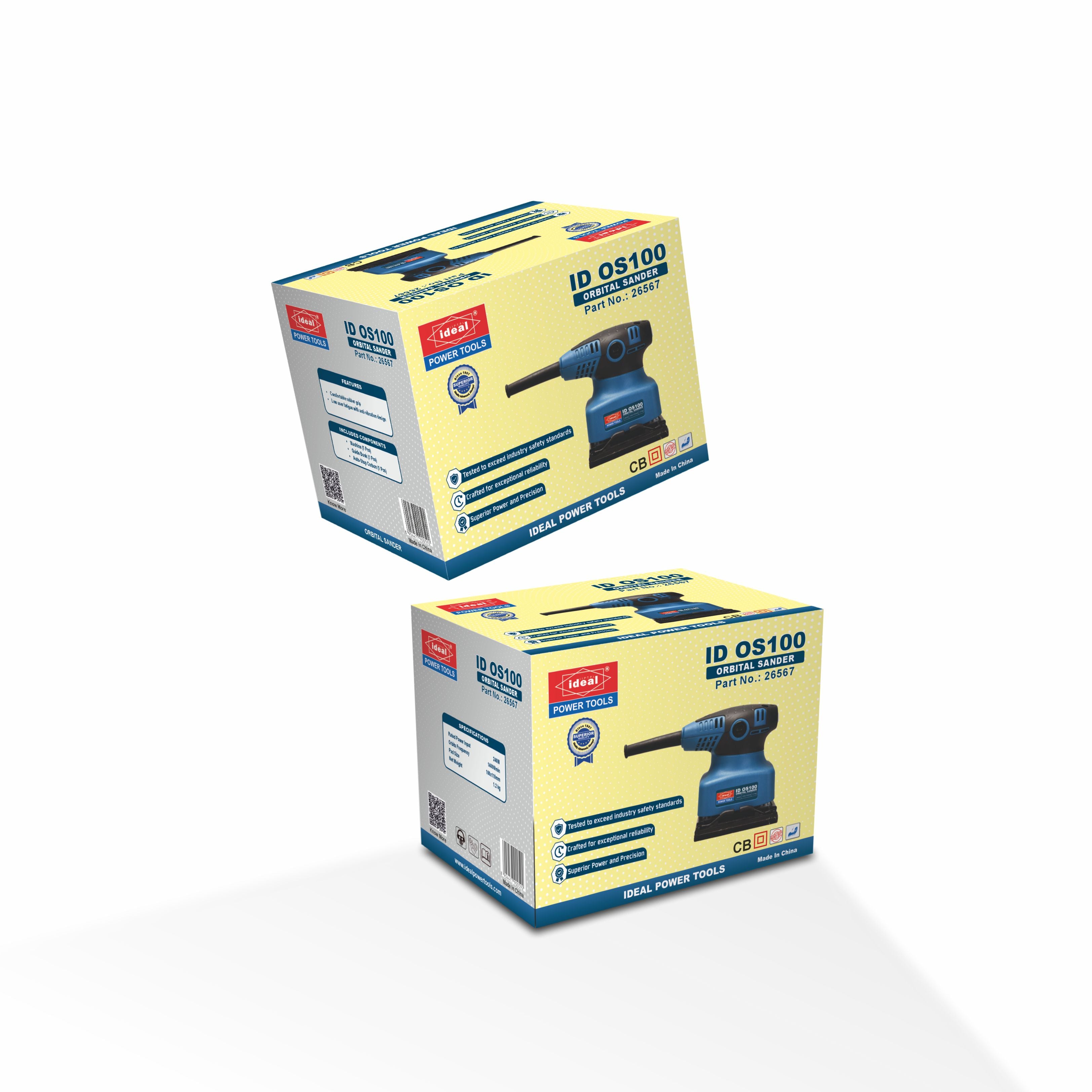 ID OS100 ELECTRIC ORBITAL SANDER MACHINE