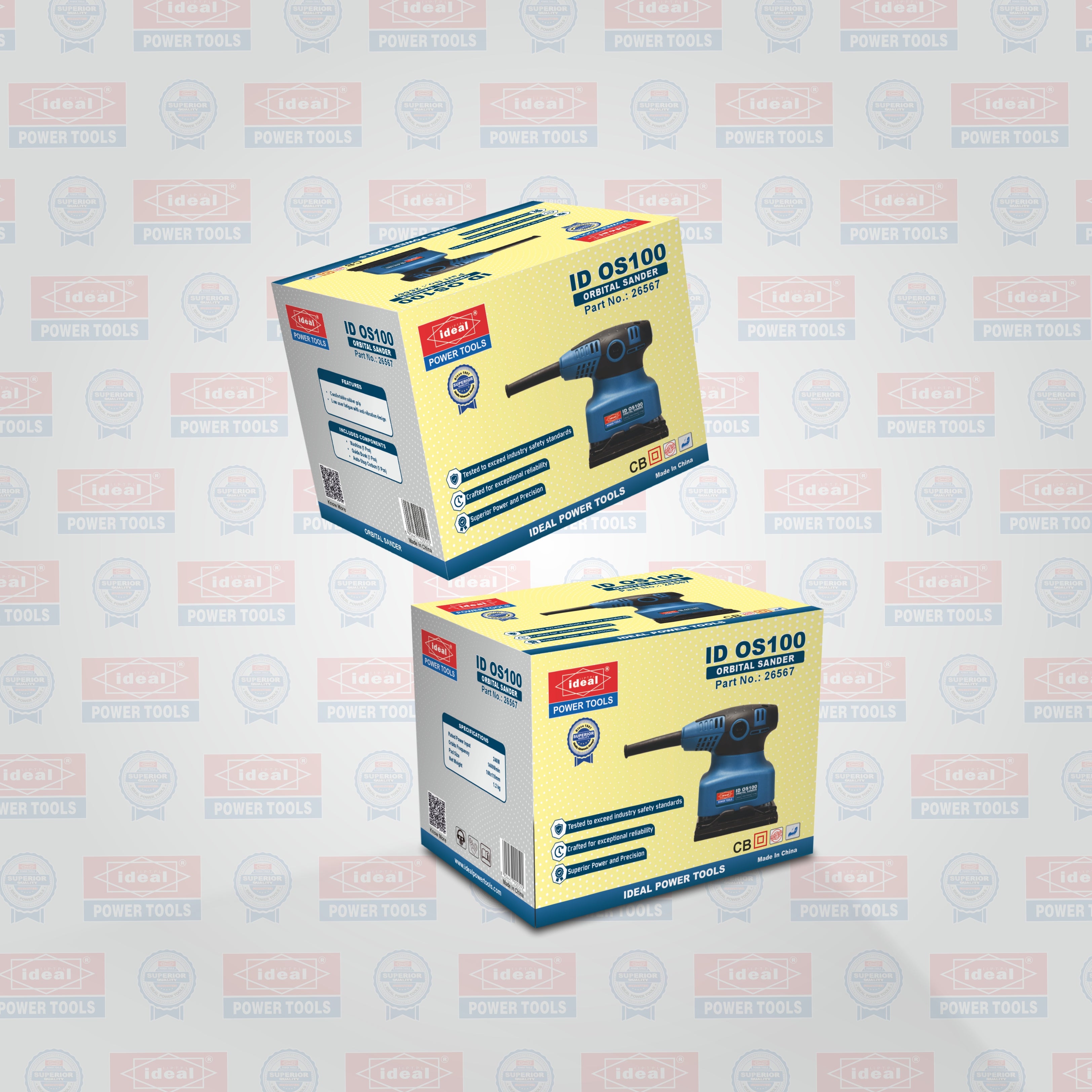 ID OS100 ELECTRIC ORBITAL SANDER MACHINE