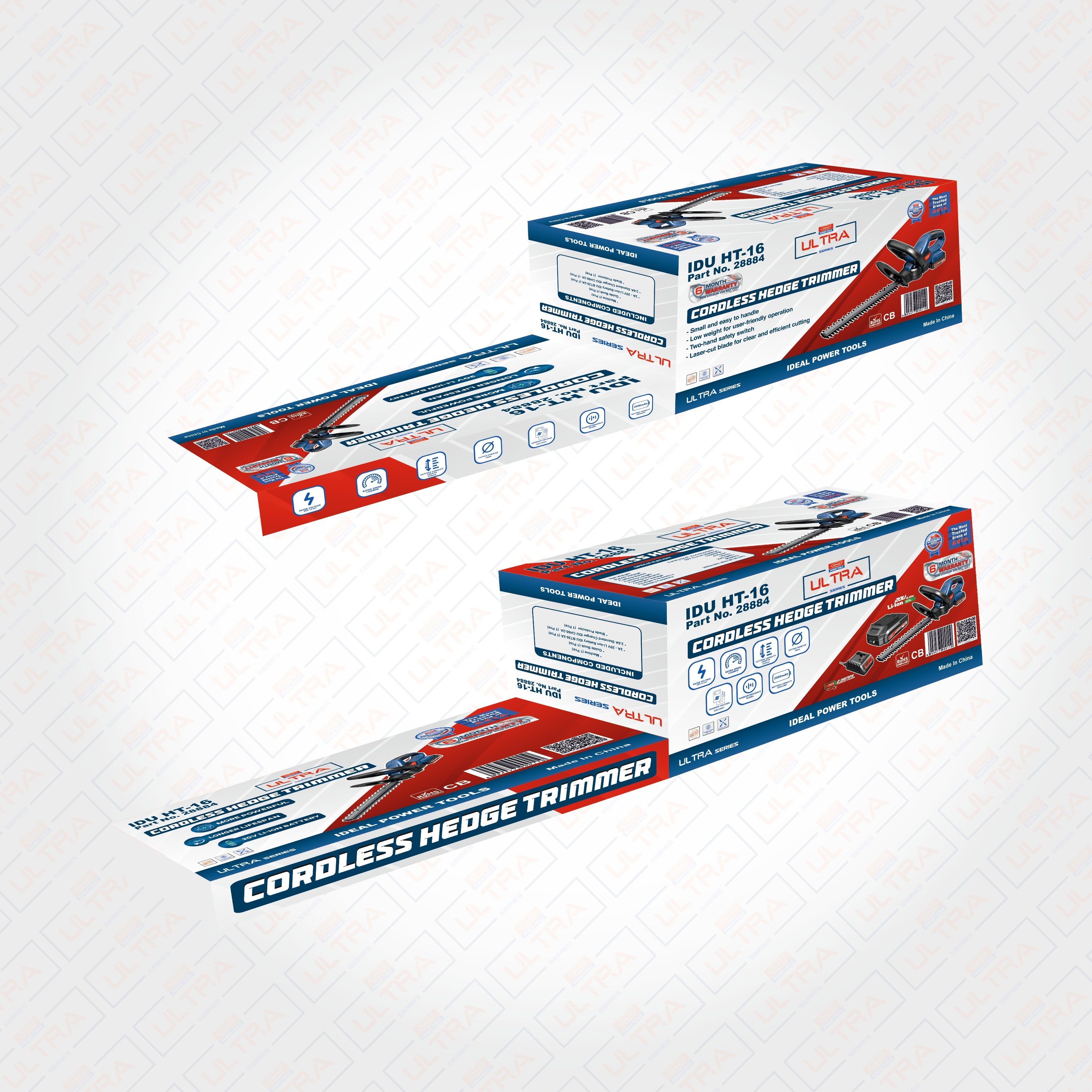 IDU HT-16 CORDLESS HEDGE TRIMMER MACHINE KIT
