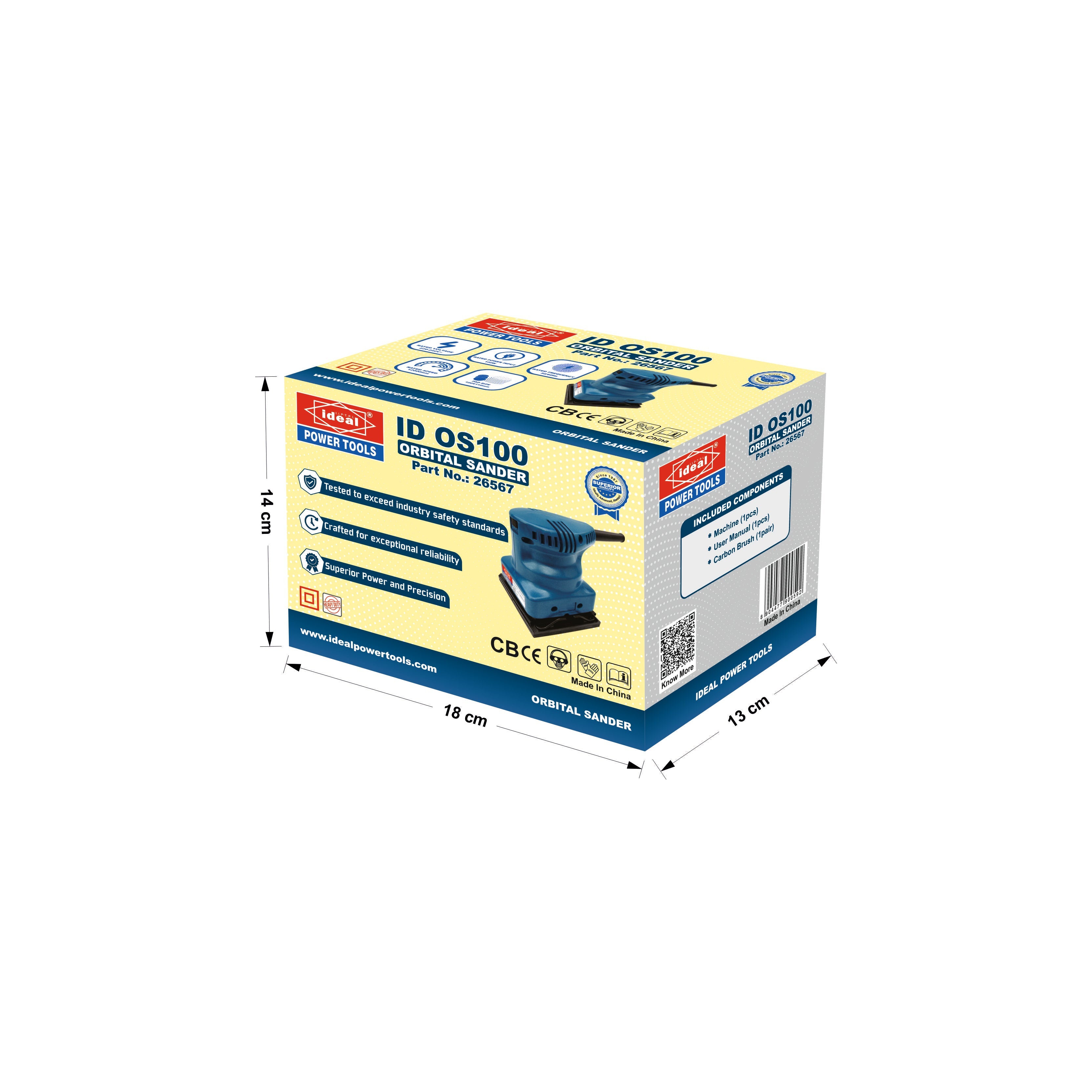 ID OS100 ELECTRIC ORBITAL SANDER MACHINE