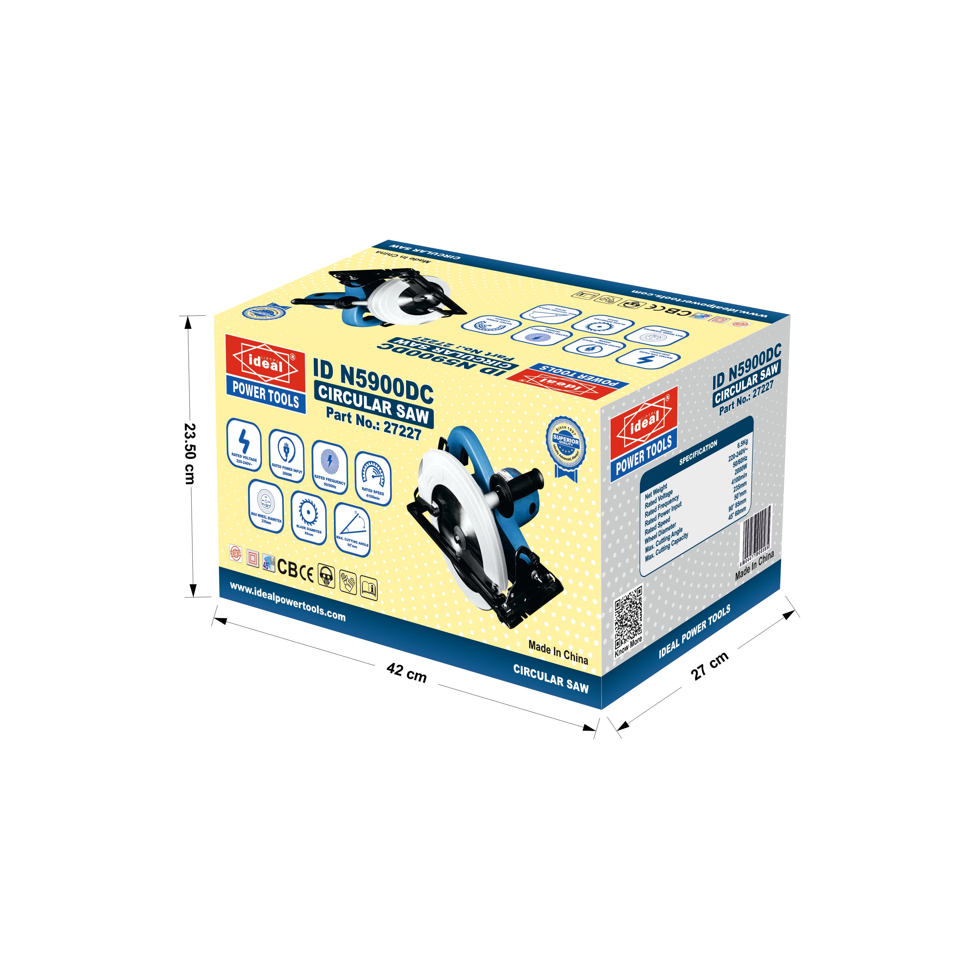ID N5900DC ELECTRIC CIRCULAR SAW MACHINE