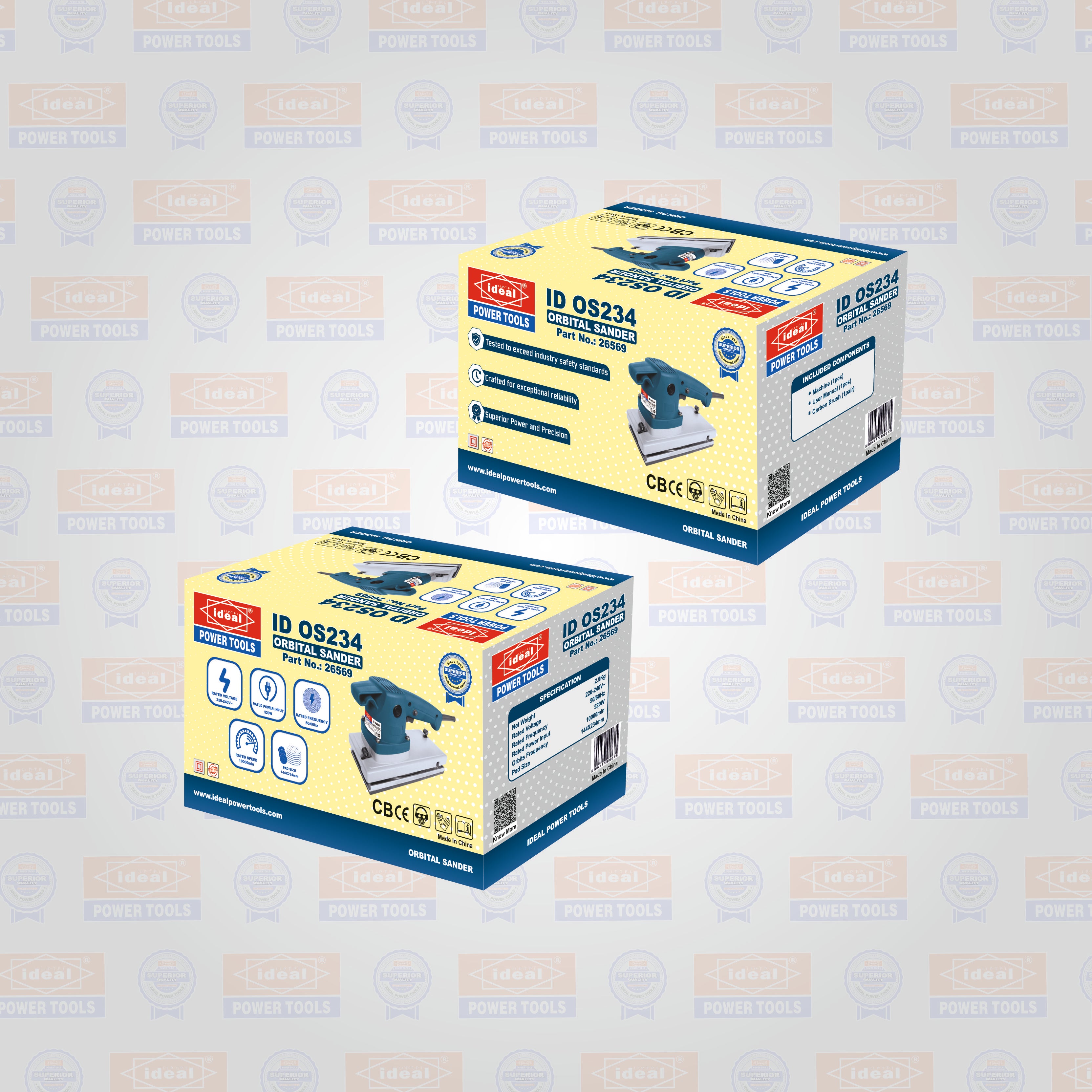 ID OS234 ELECTRIC ORBITAL SANDER MACHINE