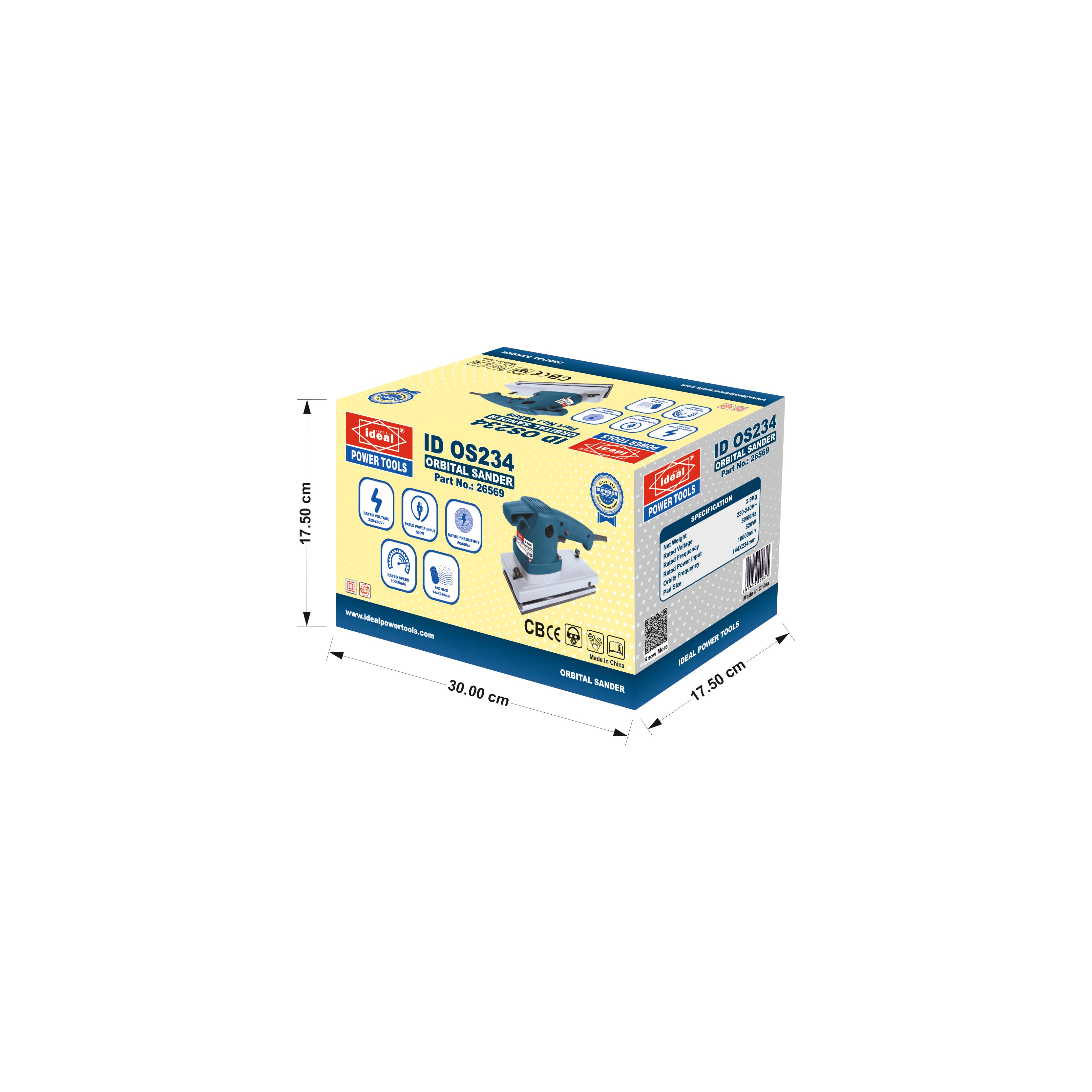 ID OS234 ELECTRIC ORBITAL SANDER MACHINE