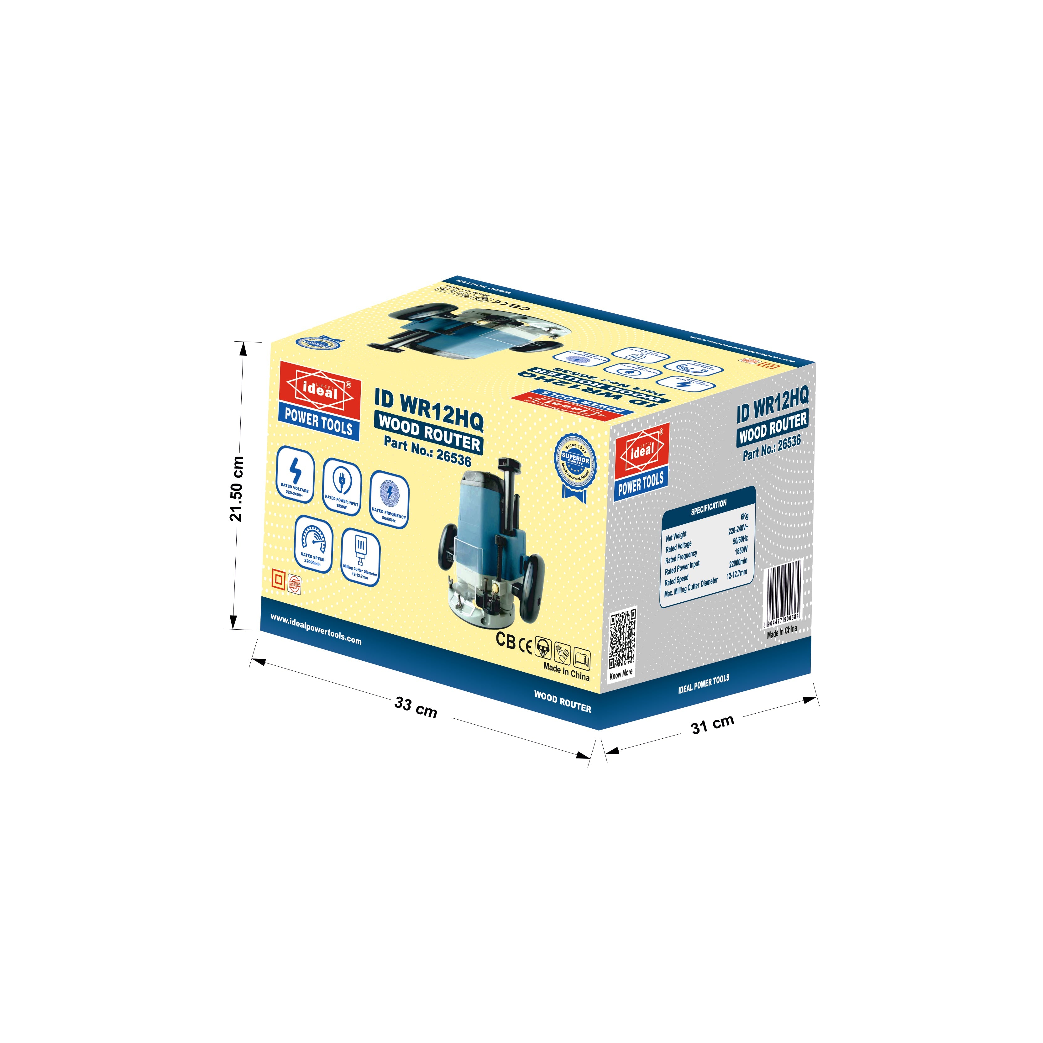ID WR12HQ ELECTRIC ROUTER MACHINE