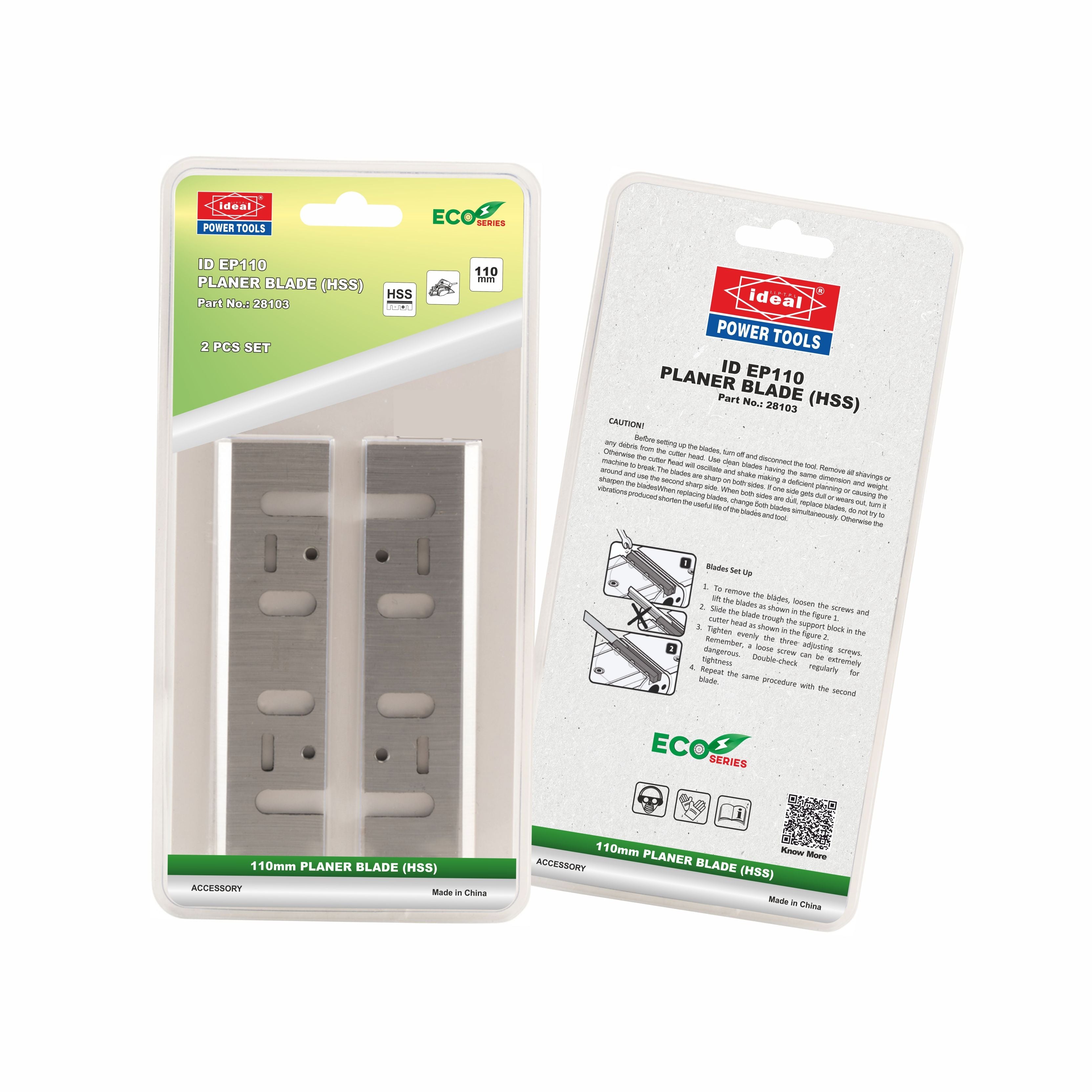 Packaging of IDEAL Planer Blade ECO Series (ID EP110)