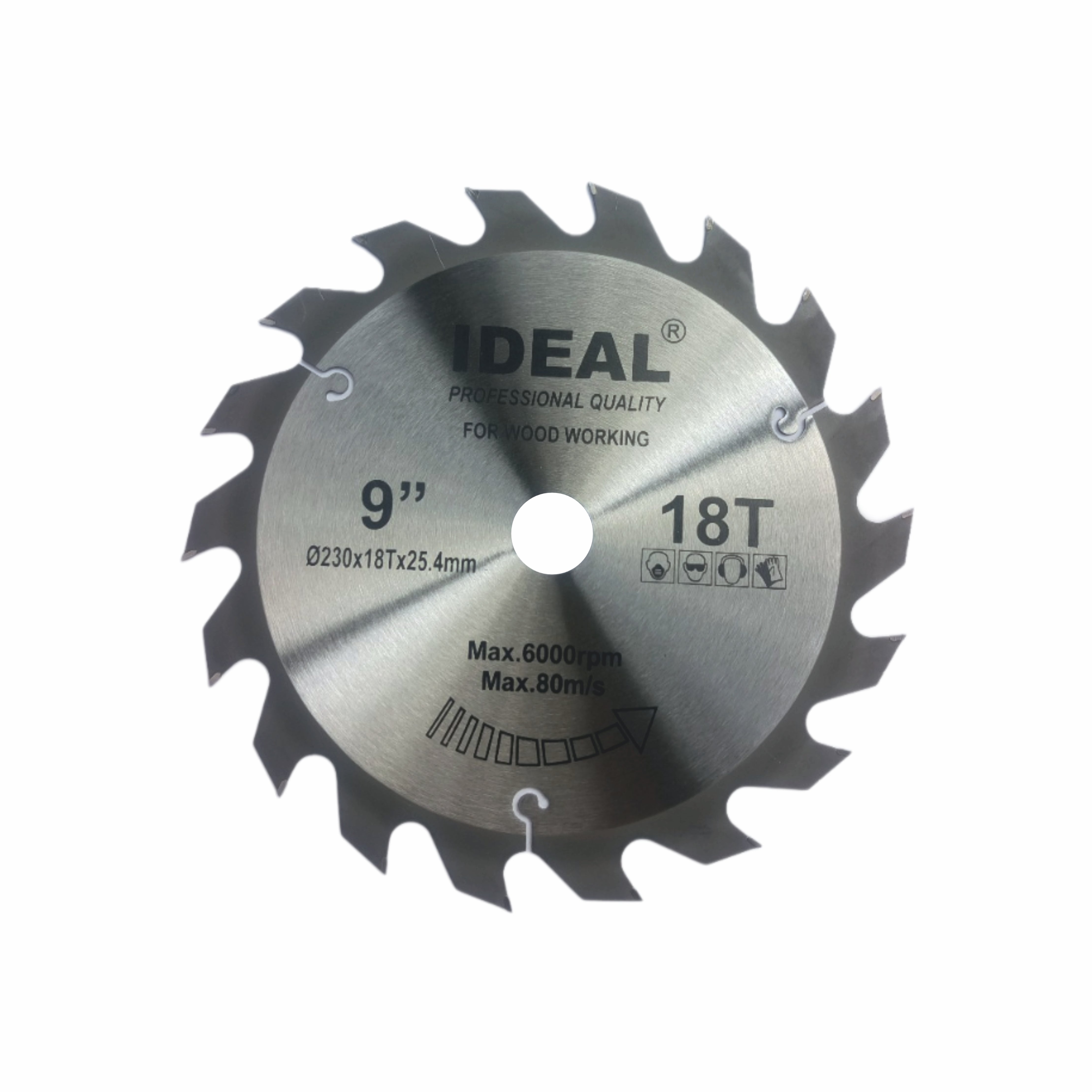 Circular Saw Blade with detailed specifications on a white background