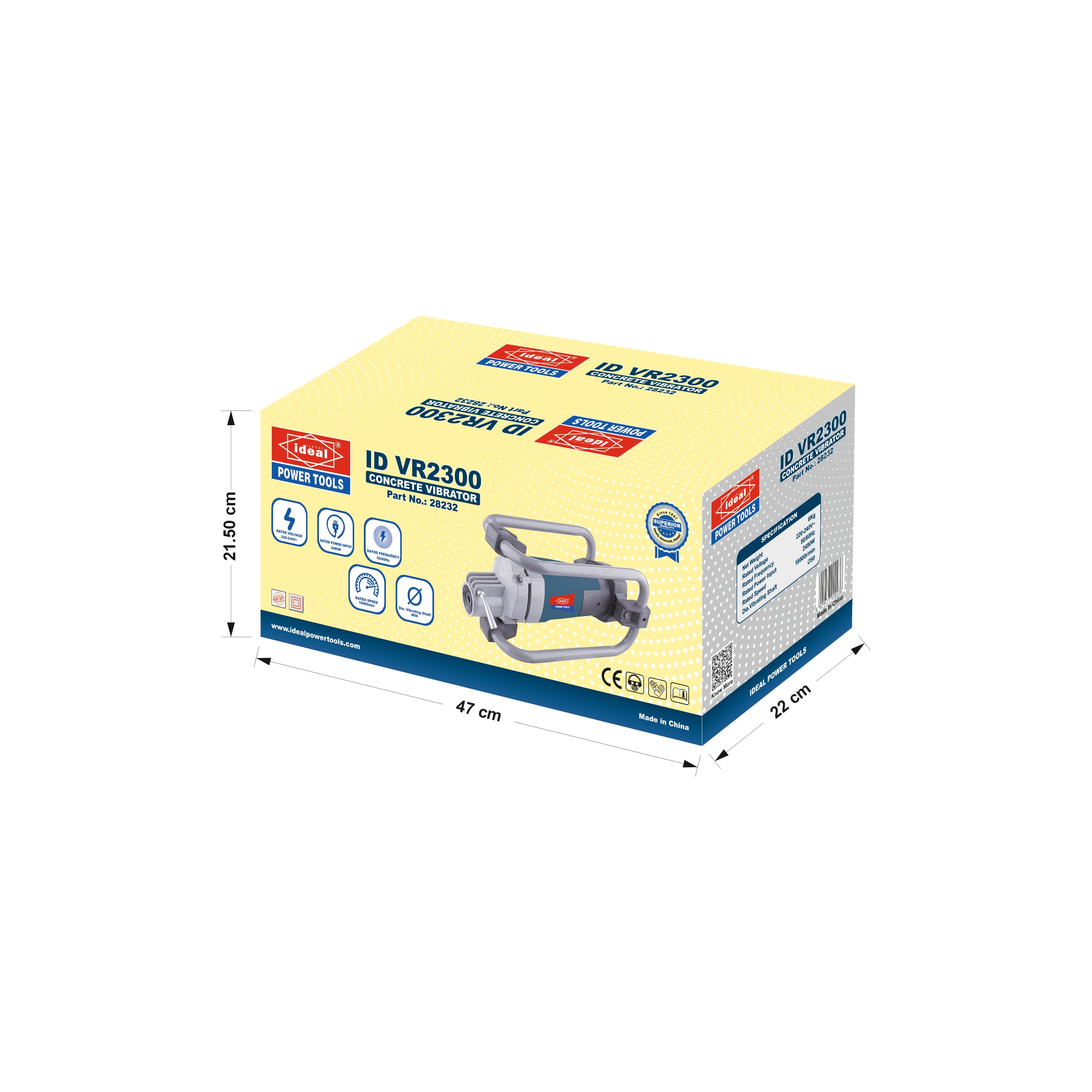 ID VR2300 ELECTRIC CONCRETE VIBRATOR MACHINE