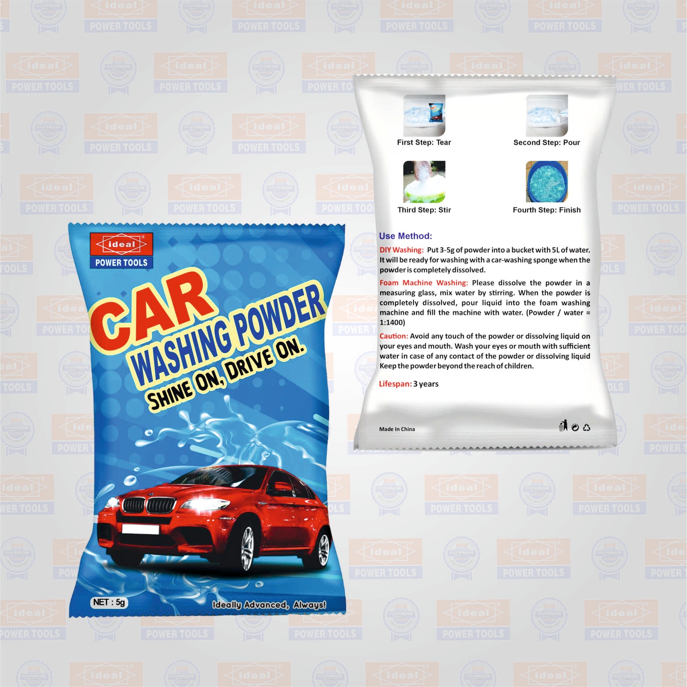 CAR WASHING SHAMPOO (FOAM POWDER) PRESSURE WASHER ACCESSORY
