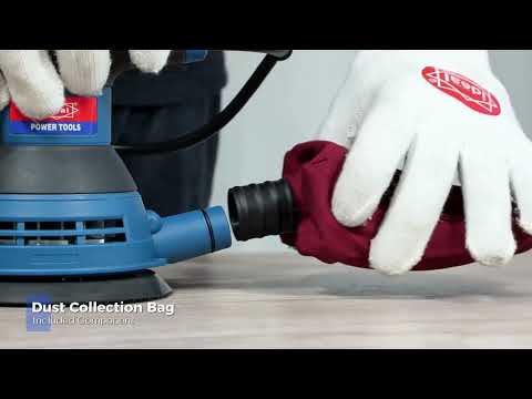 Product showcase and demo video of ID PEX125 5" Electric Eccentric Sander