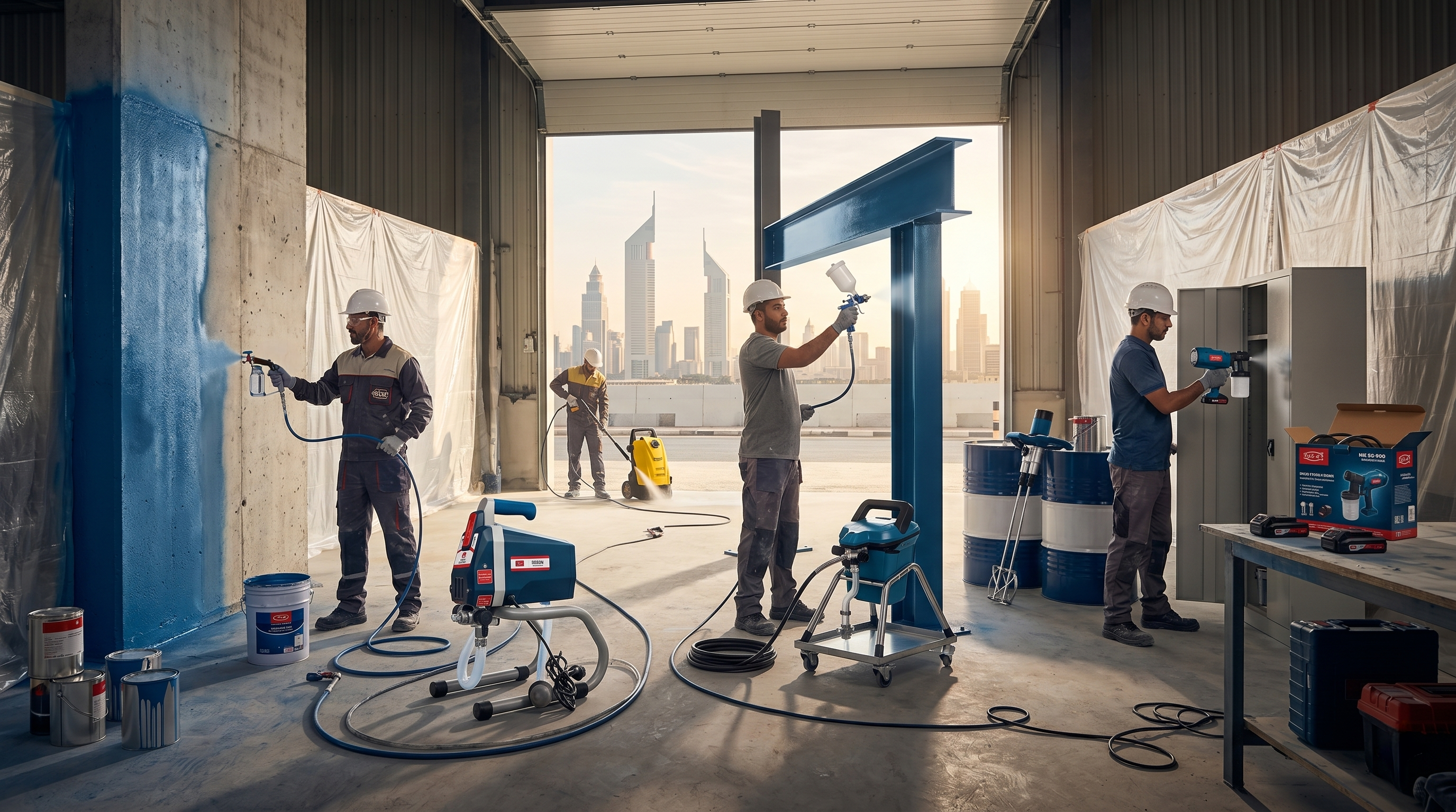 The Contractor’s Guide to Industrial Spraying Systems: Selecting Commercial Painting Equipment in the UAE