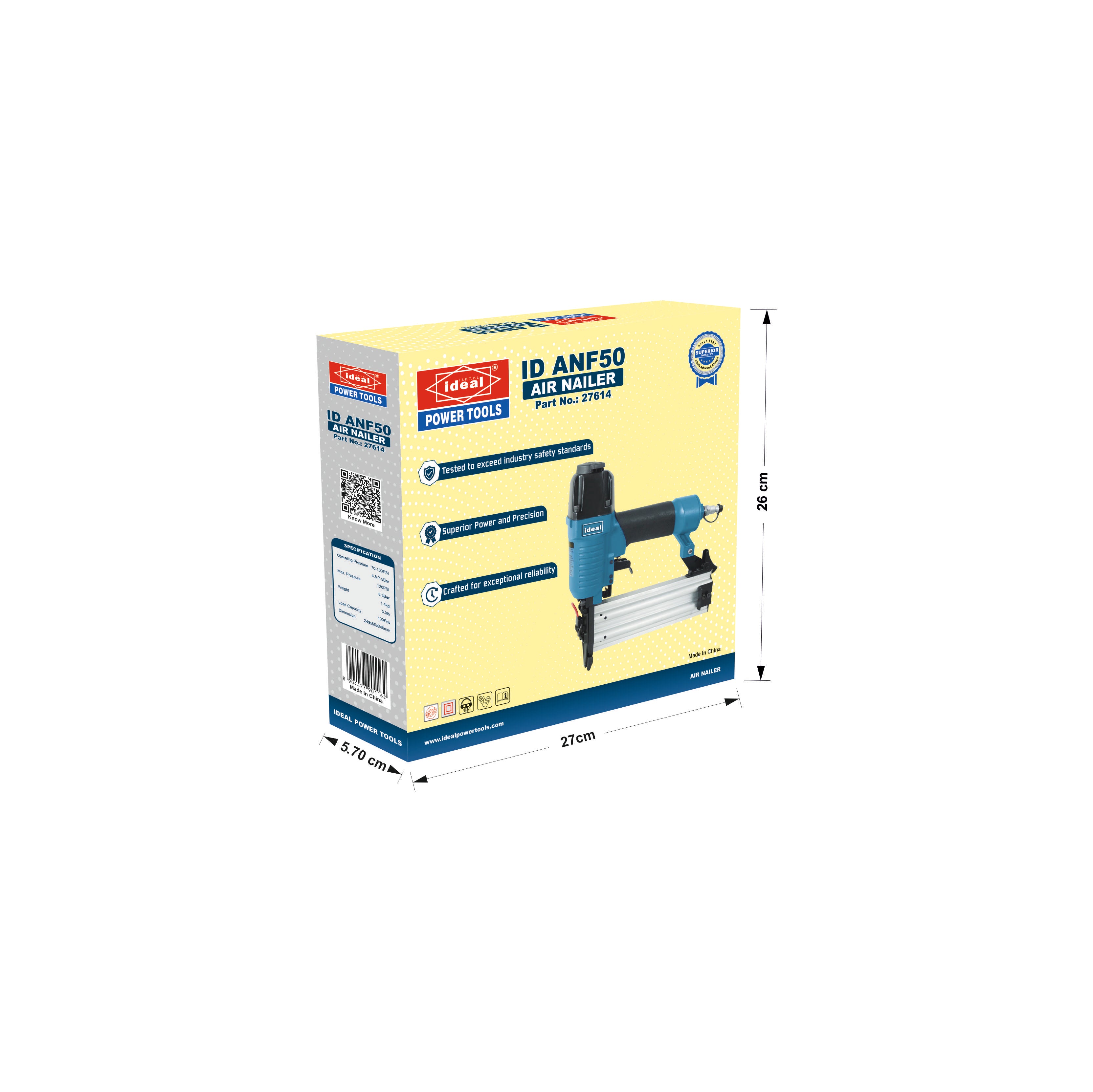 ID ANF50 PNEUMATIC TACKER & NAILER MACHINE [AIR TOOL]