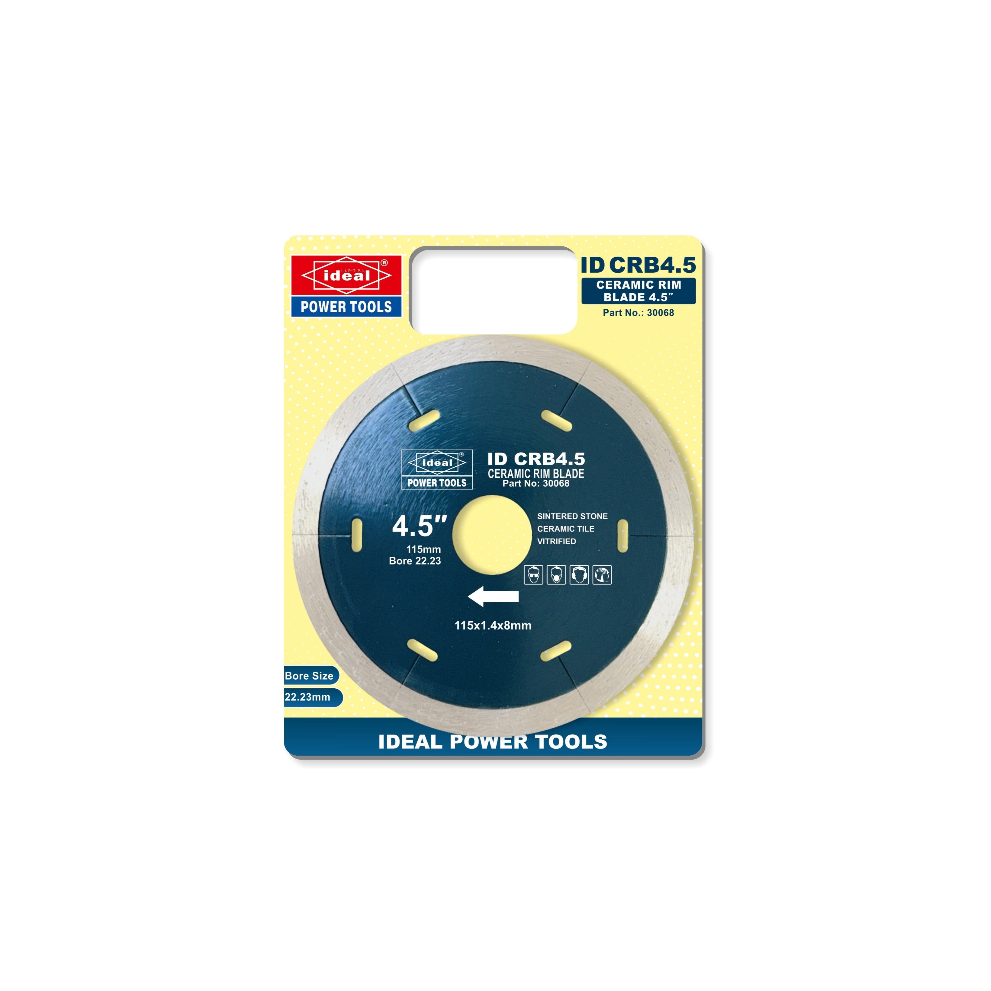ID CRB4.5 CERAMIC RIM BLADE 4.5" MARBLE CUTTER ACCESSORY - 30068