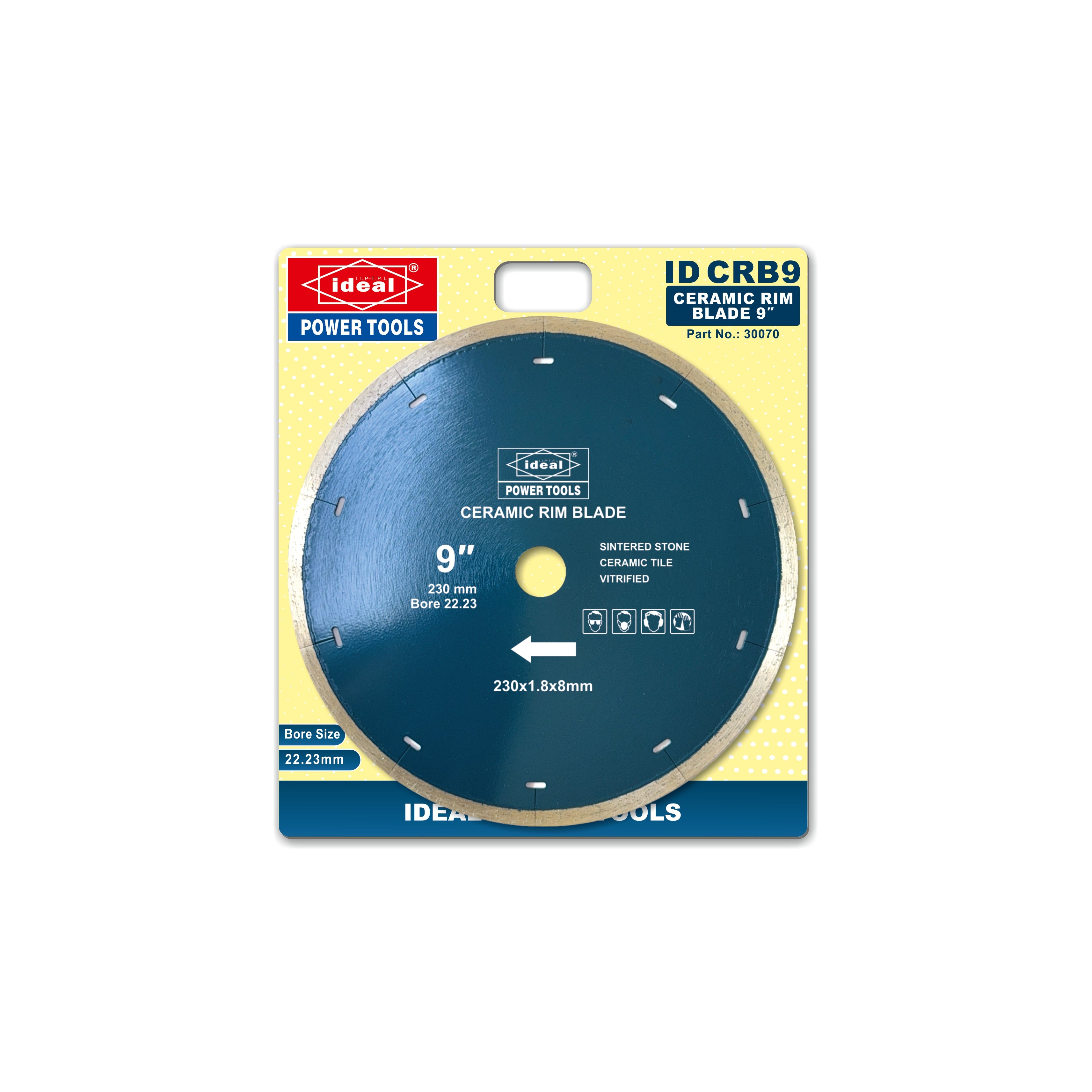 ID CRB9 CERAMIC RIM BLADE 9" CIRCULAR SAW ACCESSORY - 30070