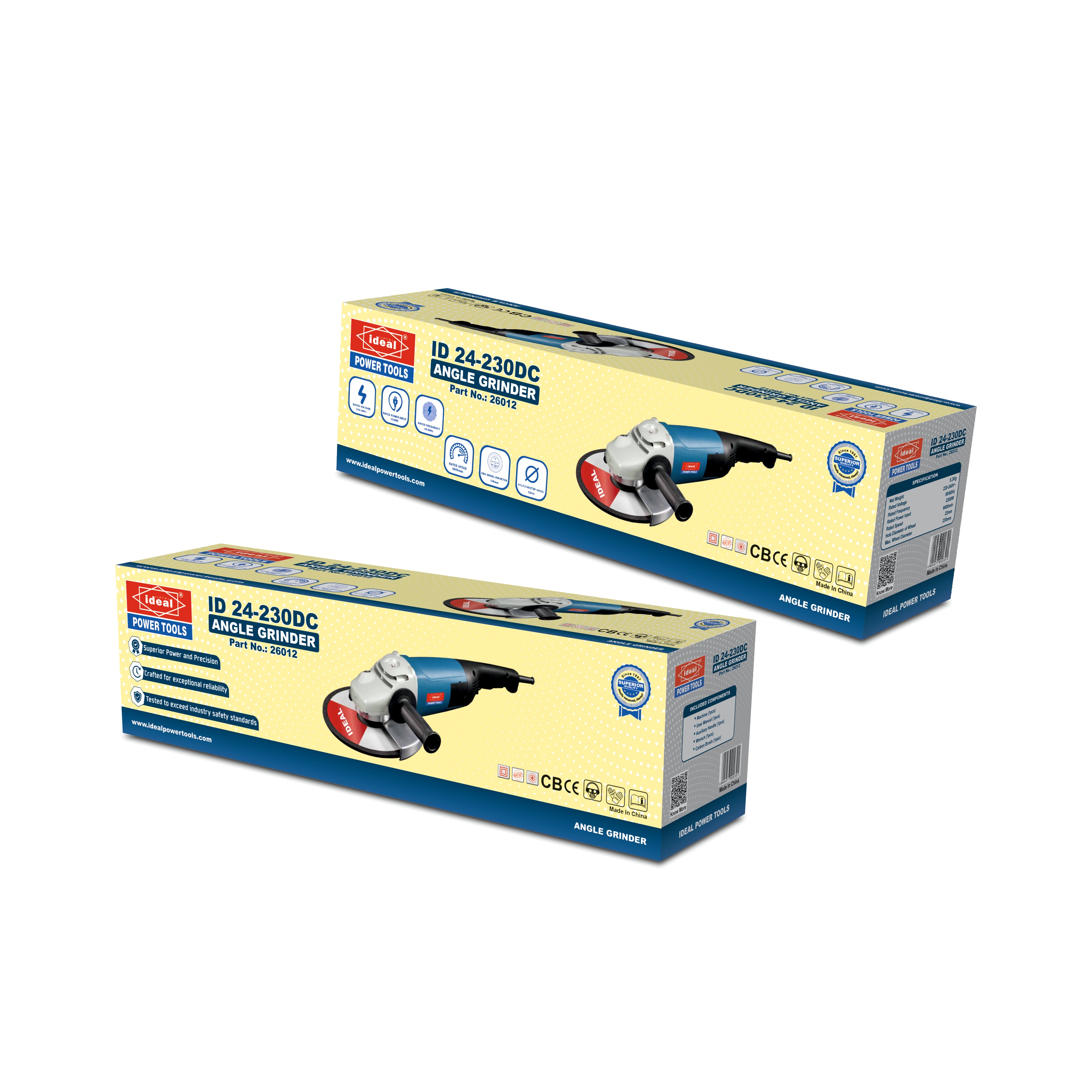 ID 24-230DC 9" ELECTRIC ANGLE GRINDER MACHINE [G-240V] [Bosch Type] - 26012
