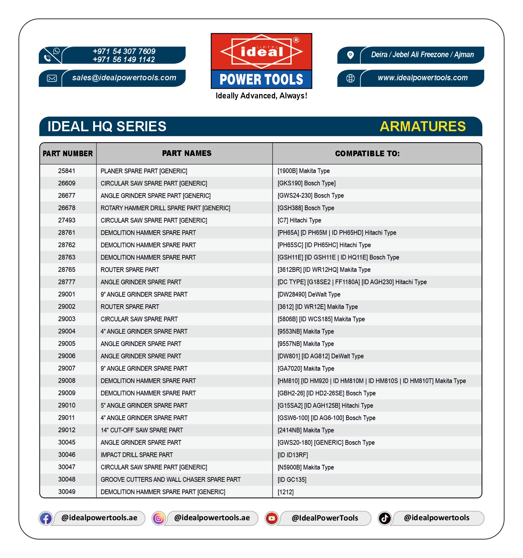 IDEAL ARMATURE HQ SERIES [GWS24-230] ANGLE GRINDER SPARE PART [GENERIC] [Bosch Type] - 26677