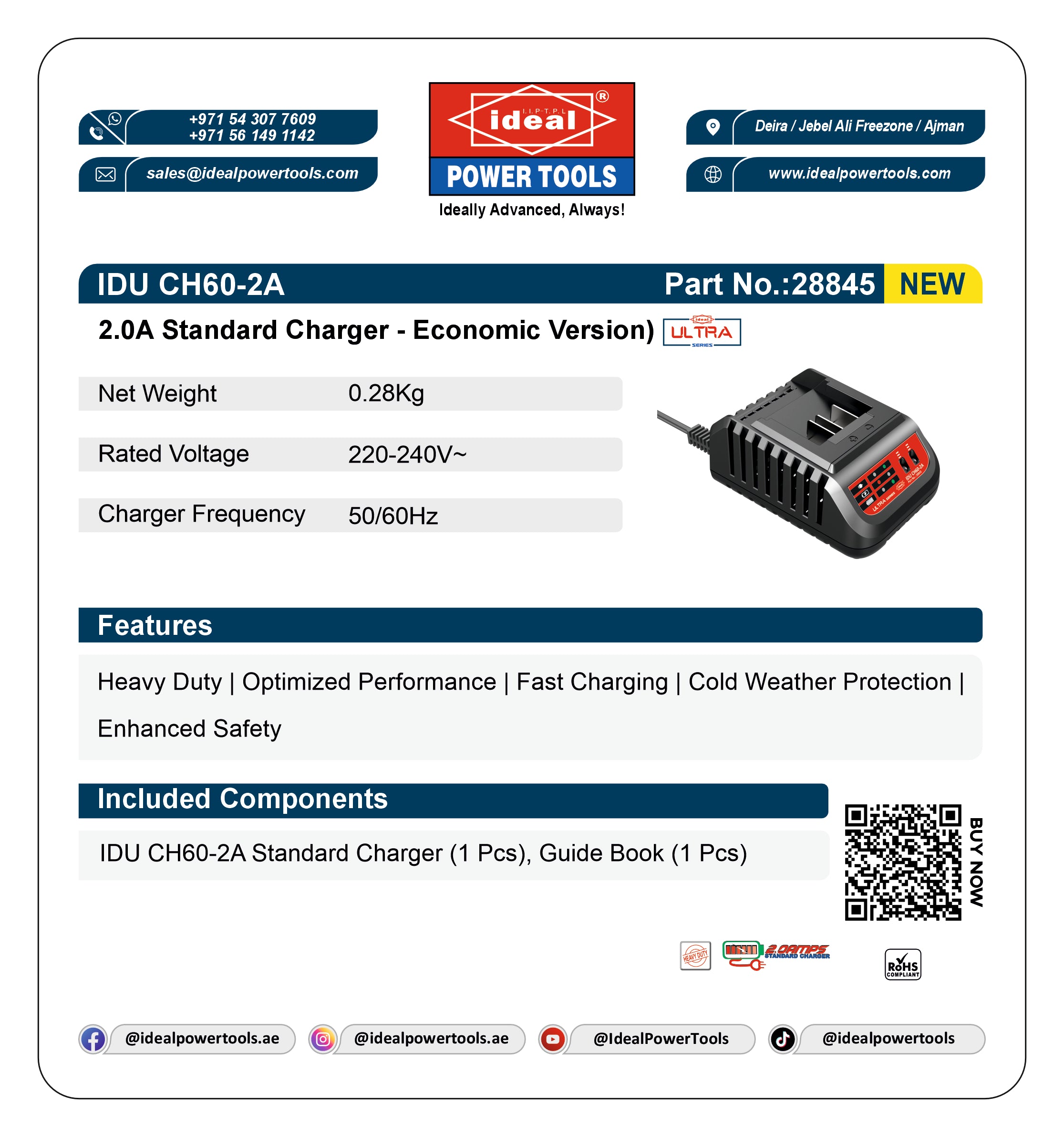 IDU CH60-2A - STANDARD CHARGER [2.4A]